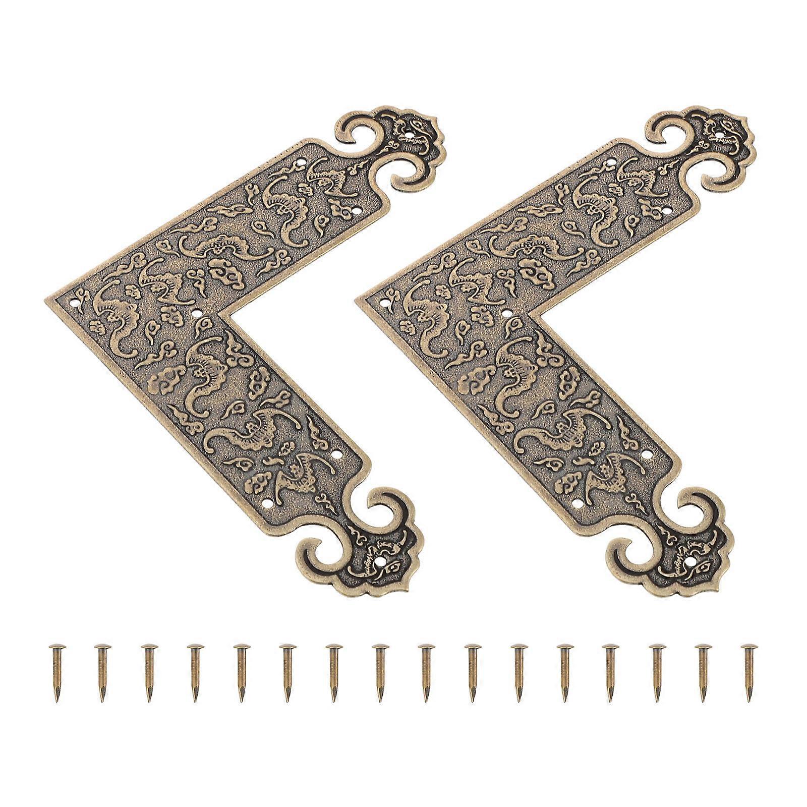 Durable Brass Corner Protectors for Furniture Use 4Pcs Kit