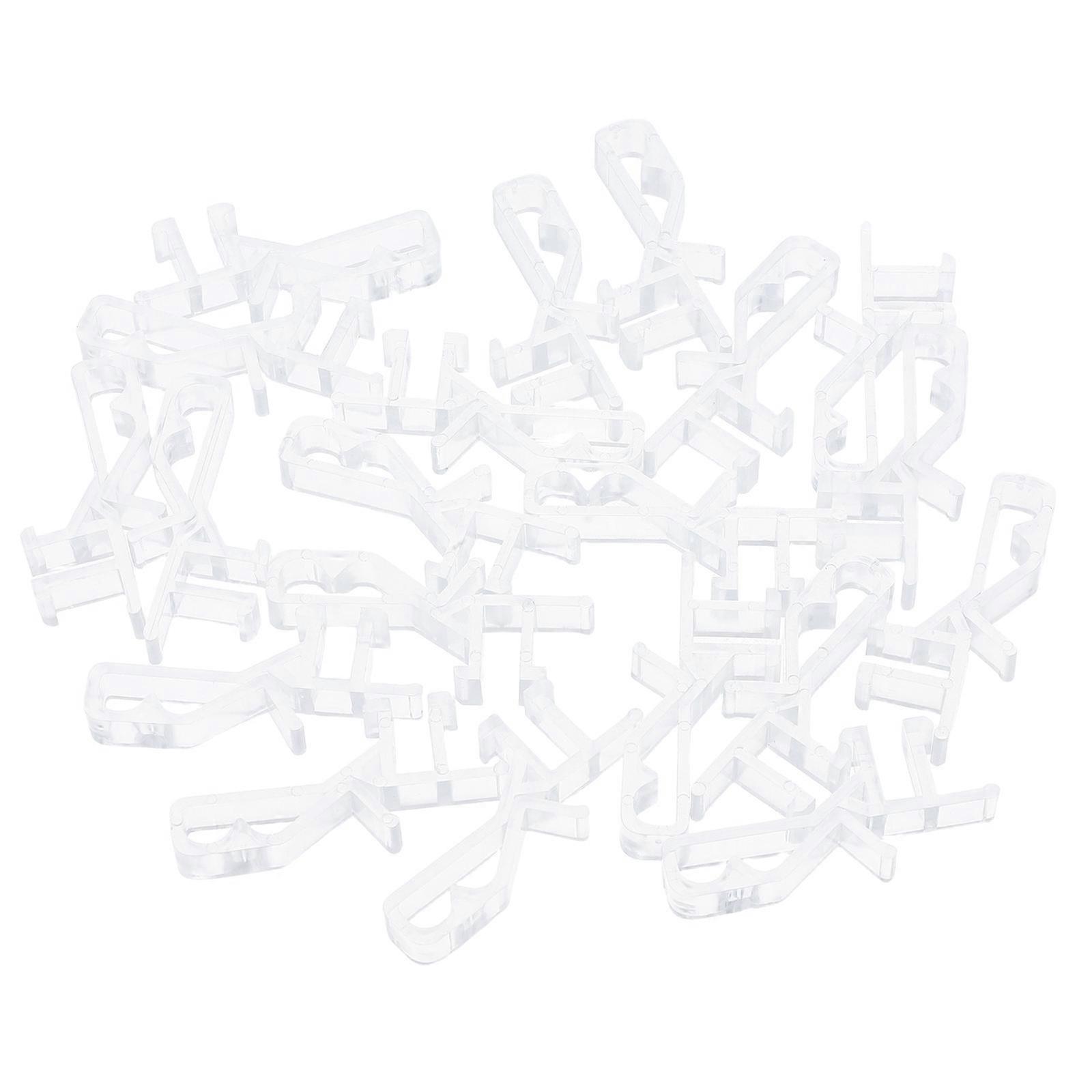 Window Blinds Clip Transparent for Adjustable Angle 20Pcs Plastic Set