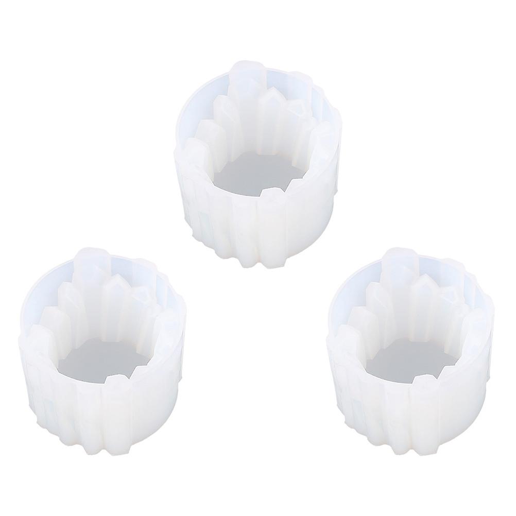Epoxy Resin Mold for DIY Use 3Pcs Silicone Candle Holder Craft Molds