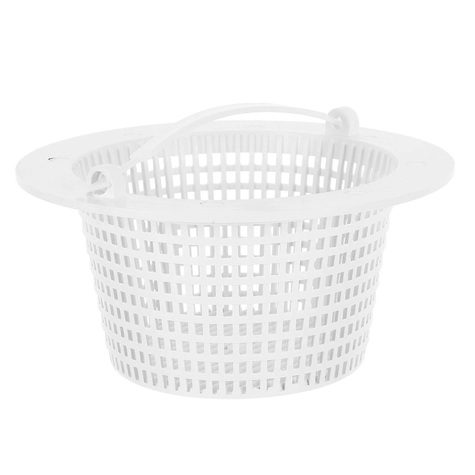 Pool Filter Skimmer Basket for Debris Removal 2Pcs Plastic with Handle