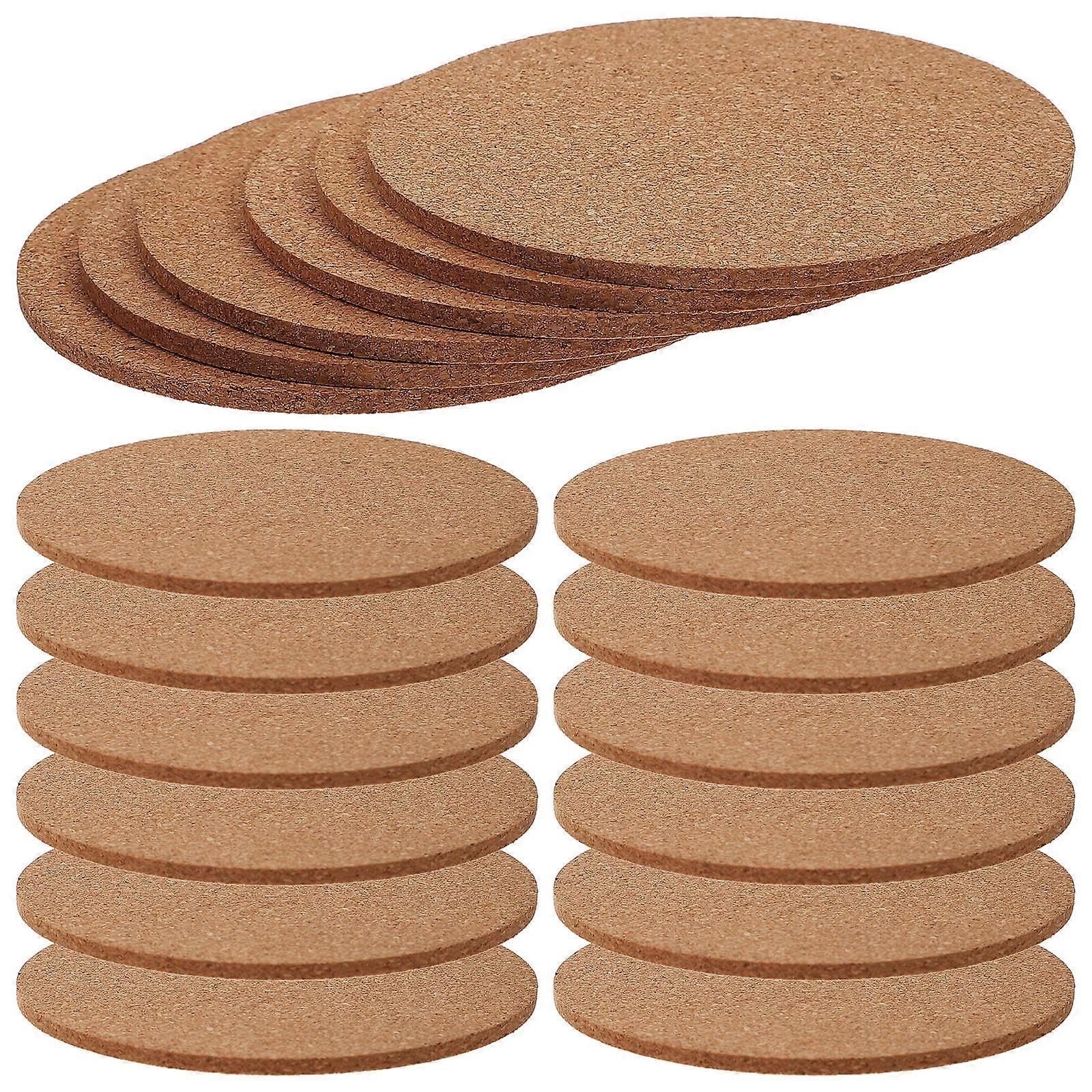 Round Cork Coasters Blank Coasters for DIY Crafts 90Pcs Set