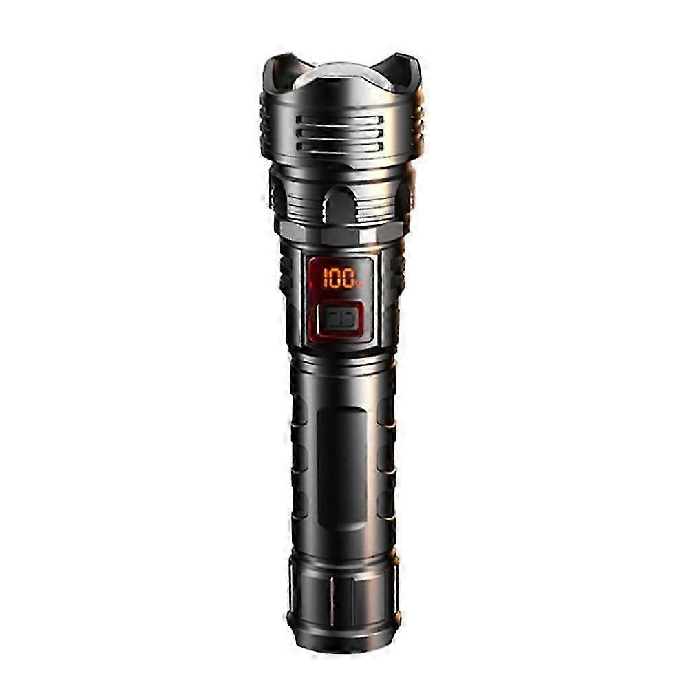 LED Super Bright Portable Flashlight Zoomable Tactical Torch Rechargeable Lamps