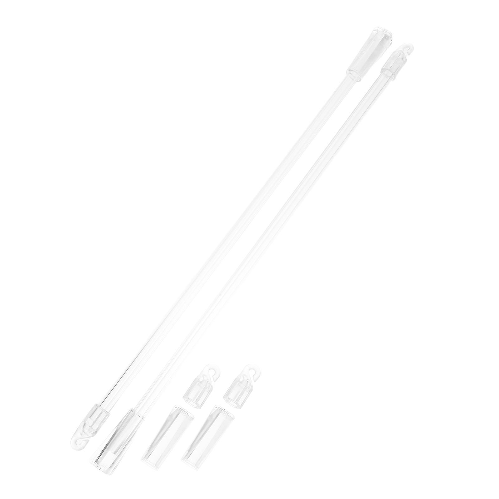 Curtain Pull Rod With Hook For Vertical Blinds 30cm Light Adjustment Home Use 2Pcs