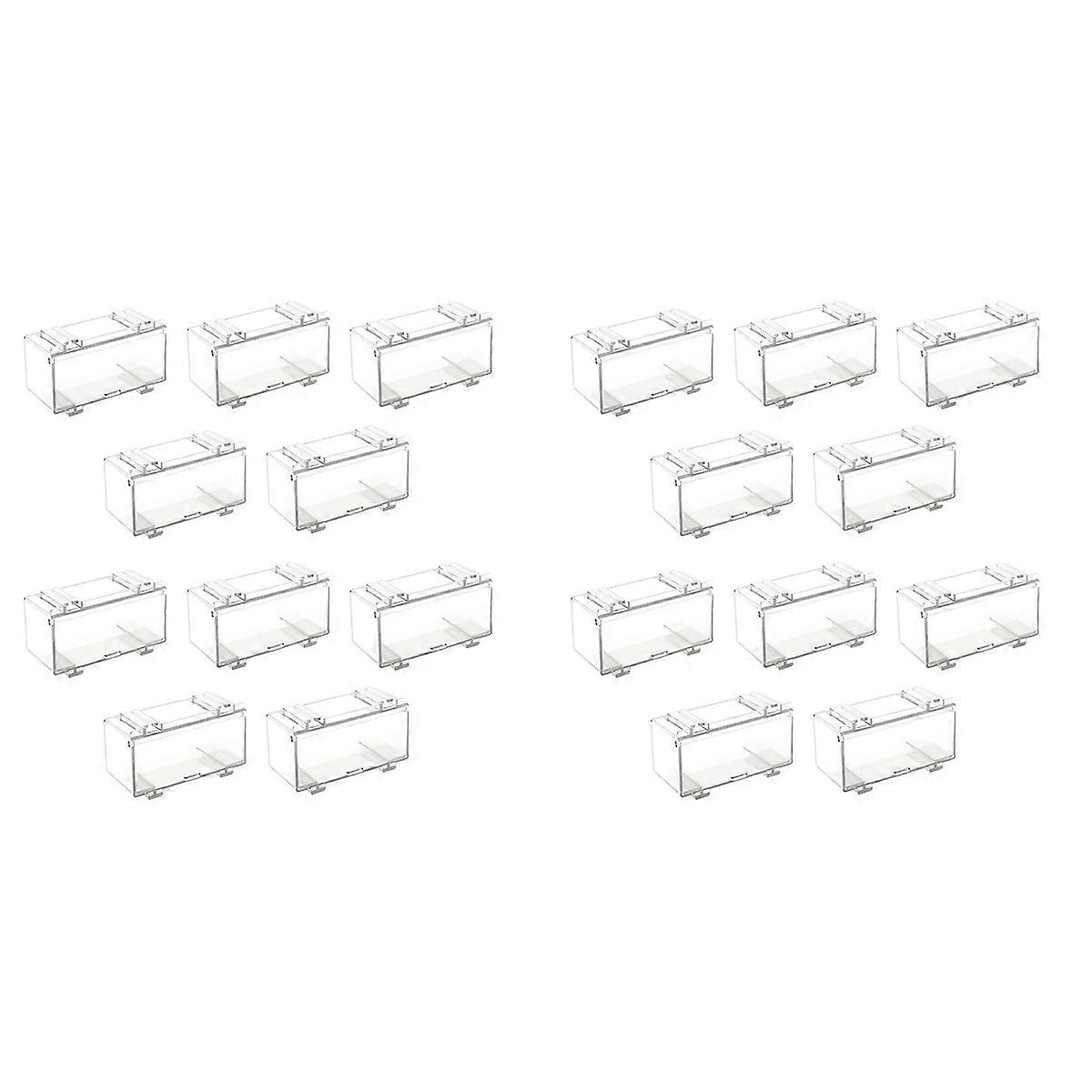 10Pcs Clear Acrylic Display Case for Car Mold, A