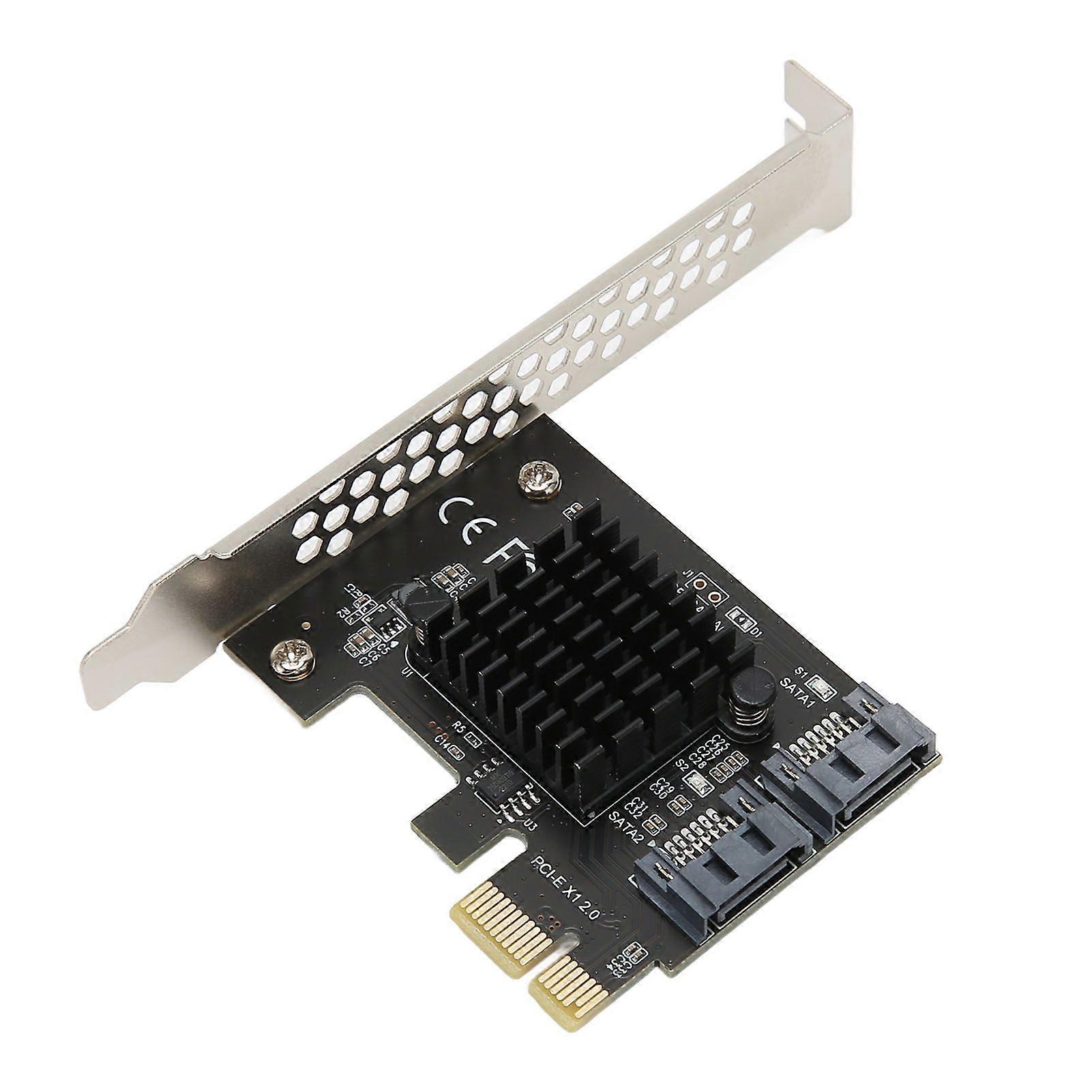 PCIe to SATA 3.0 Expansion Card 6Gbps Transmission Stable Plug and Play PCIe SATA 3.0 Controller Card for Desktop