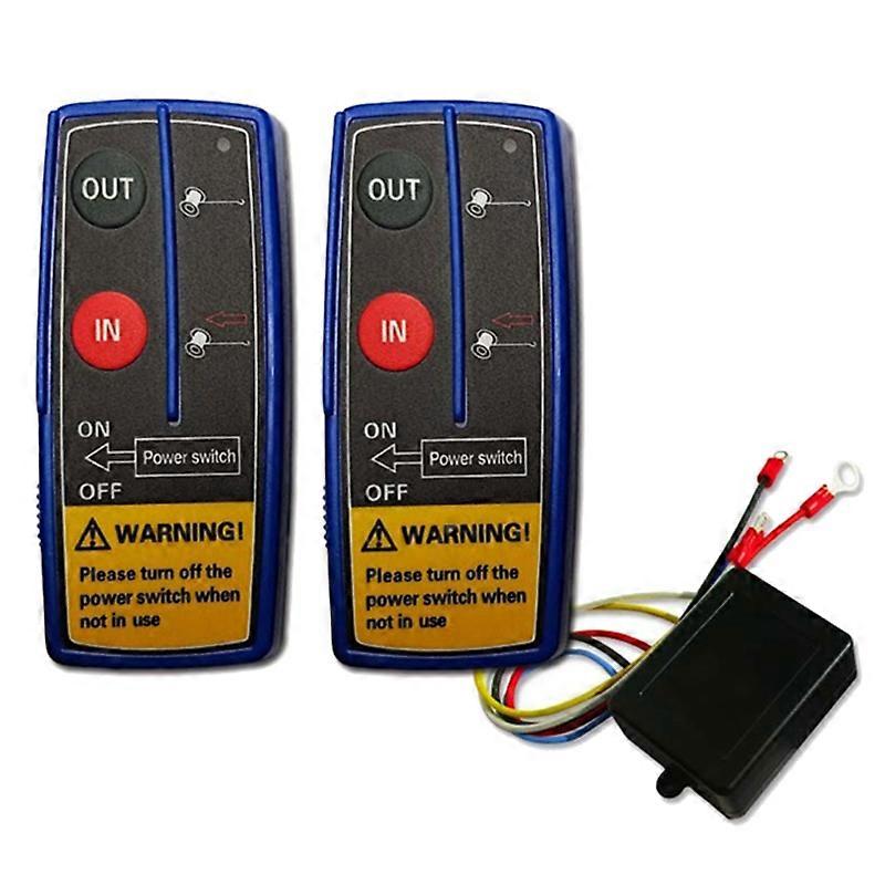 24V 12V Universal Recovery Wireless Electric Winch Remote Control