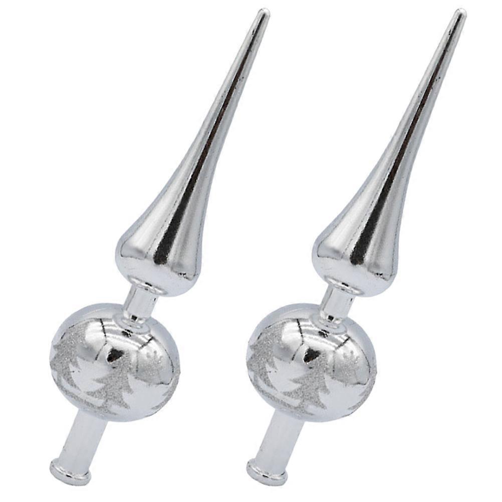 Christmas Decorations Plastic Tree Topper for Xmas Tree 8Pcs Set