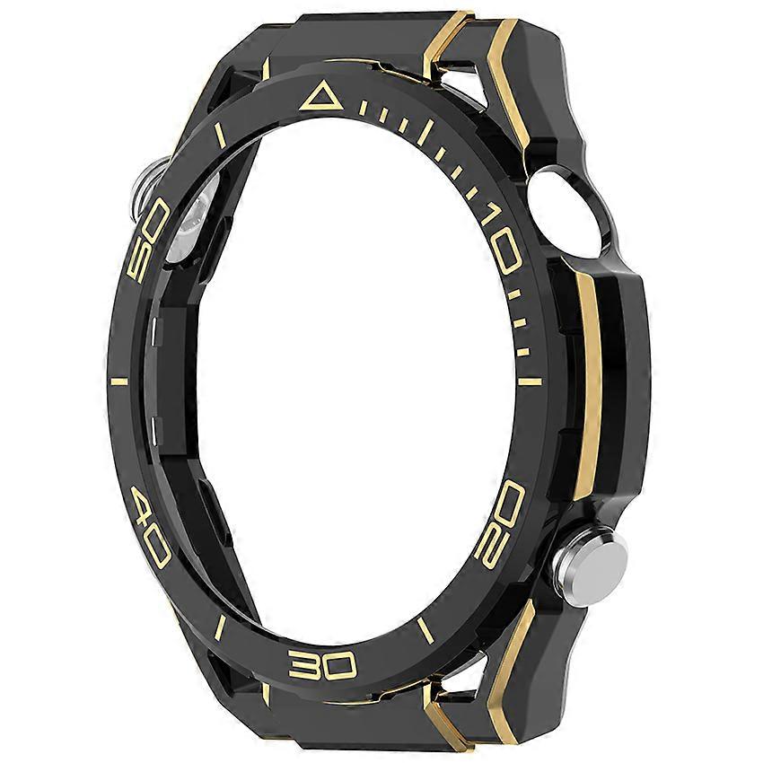 for Huawei Watch GT6 46mm Watch Protective Case Instantly Transforms into an Extraordinary Master Watch Case Accessories (Black Gold)