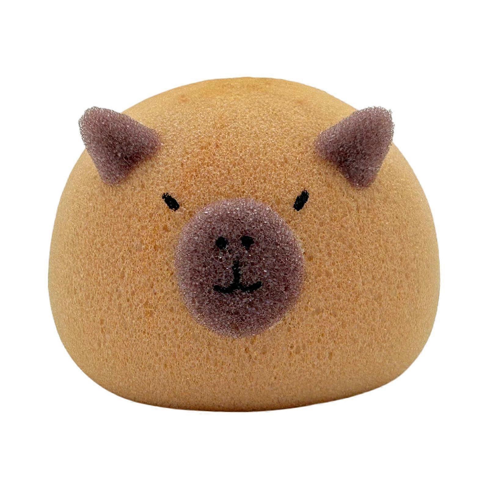 Capybara Bath Sponges  Soft Shower Sponge, Capybara Exfoliating Sponge, LongLasting CapybaraThemed Sponge for Kids