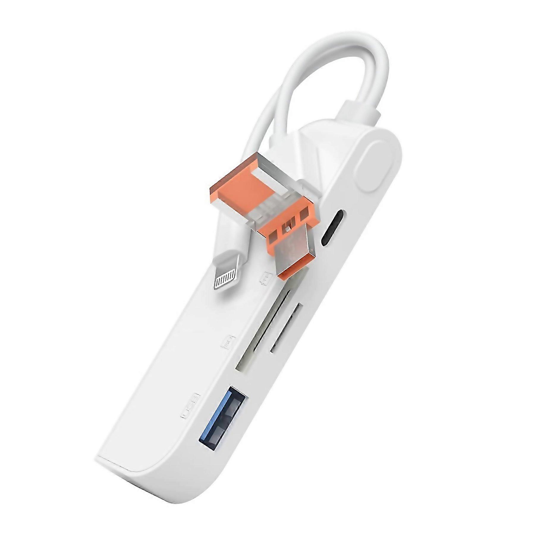 For Nk9109tl Pro Usbc Typec 8 Pin Usb To Usbc Typec Usb Tf Sd Card Multifunction Adapter