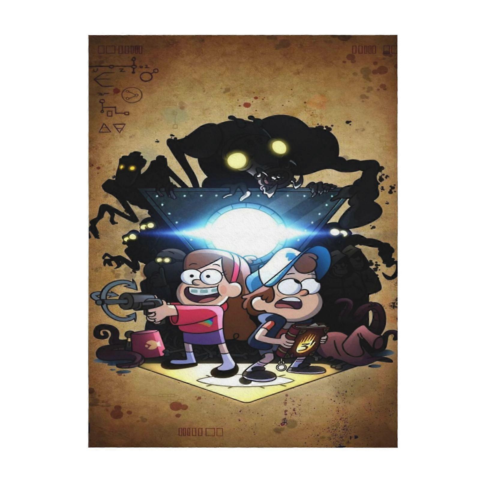 Gravity Falls Soft And Comfortable Throw Blanket Plush Lightweight Warm Plush Flannel Blanket And Throws For Couch Sofa Bed 80"X60"