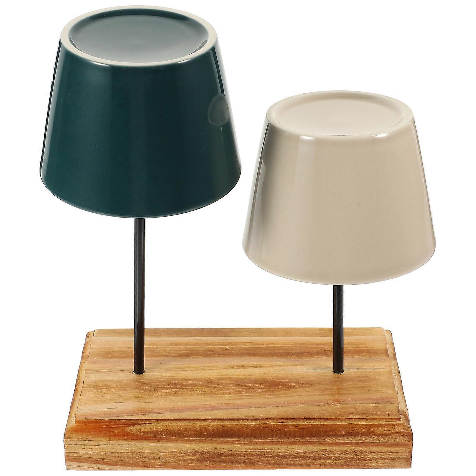 Ceramic Tea Cup Tea Serving Cup with Holder 2Sets for Home and Office Use