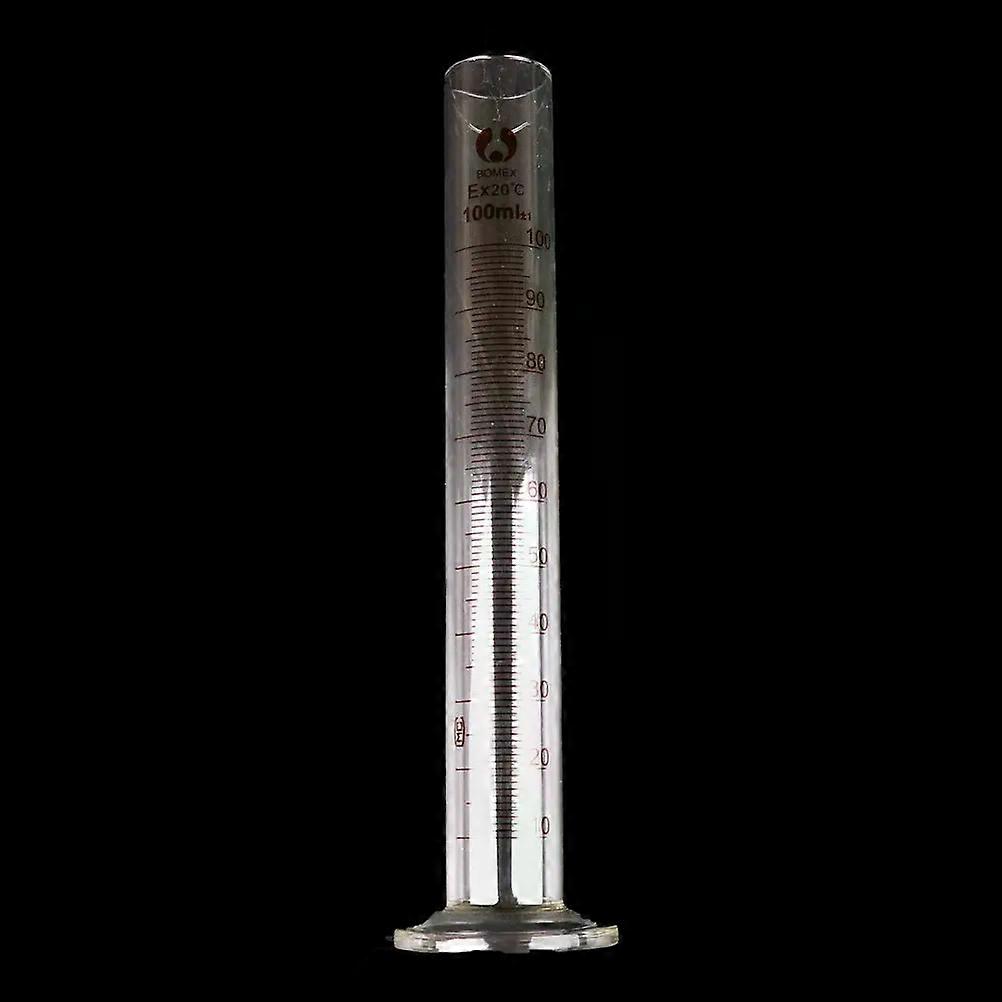 100ml Clear Glass Cylinder Chemistry Laboratory Measuring tools