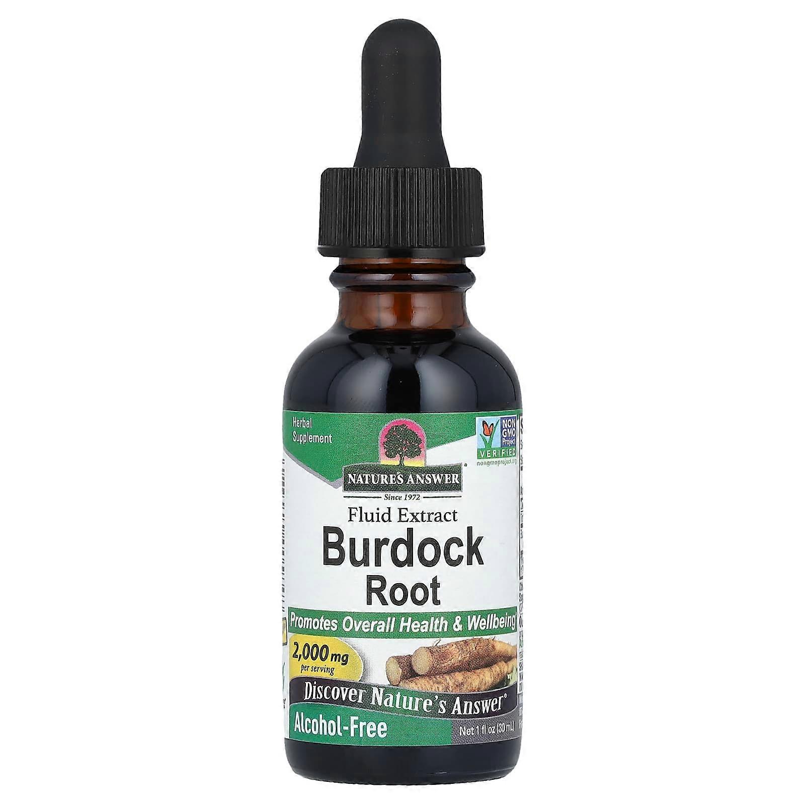 Burdock Root, Fluid Extract, Alcohol-Free, 2,000 mg, 1 fl oz (30 ml)