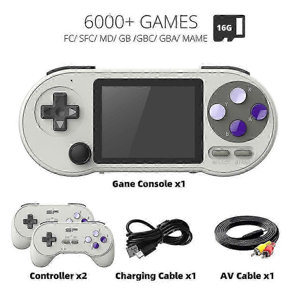 2025 Sf2000 3 Inch Ipshandheld Game Console Mini Portable Player 6000 Games|kids