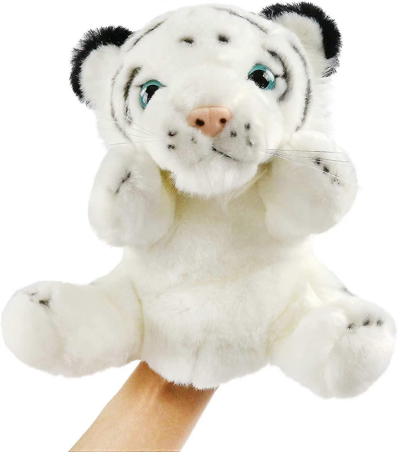 Tiger Hand Puppet Plush Animals Toy for Imaginative Play Storytelling
