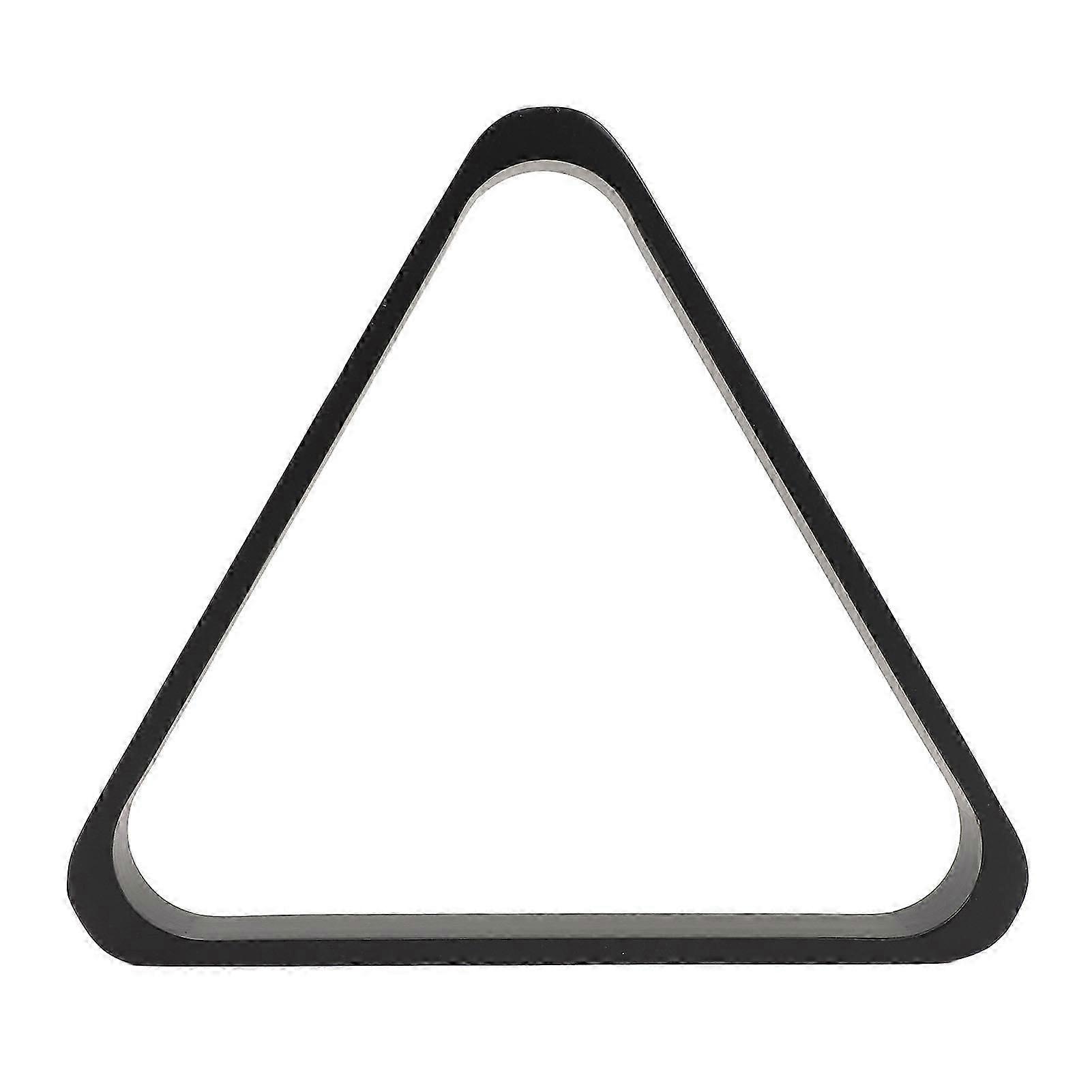 מתלה משולש מעץ לכדורי ביליארד, 57.2 מ"מ, 9 כדורים, שחור