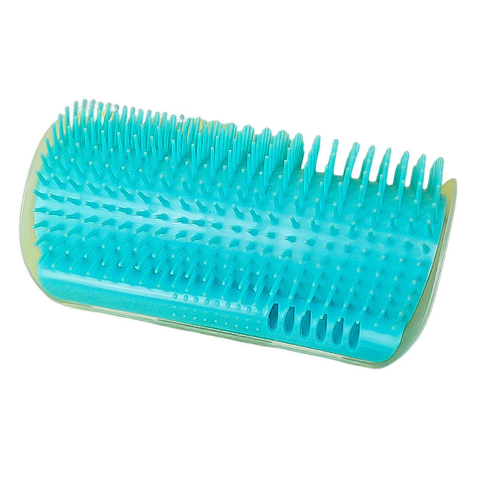 Cat Corner Scratcher Self-Grooming Massage Comb with Catnip Easy to Install Wall Corner Massage Comb Scratcher Grooming Brush Tool