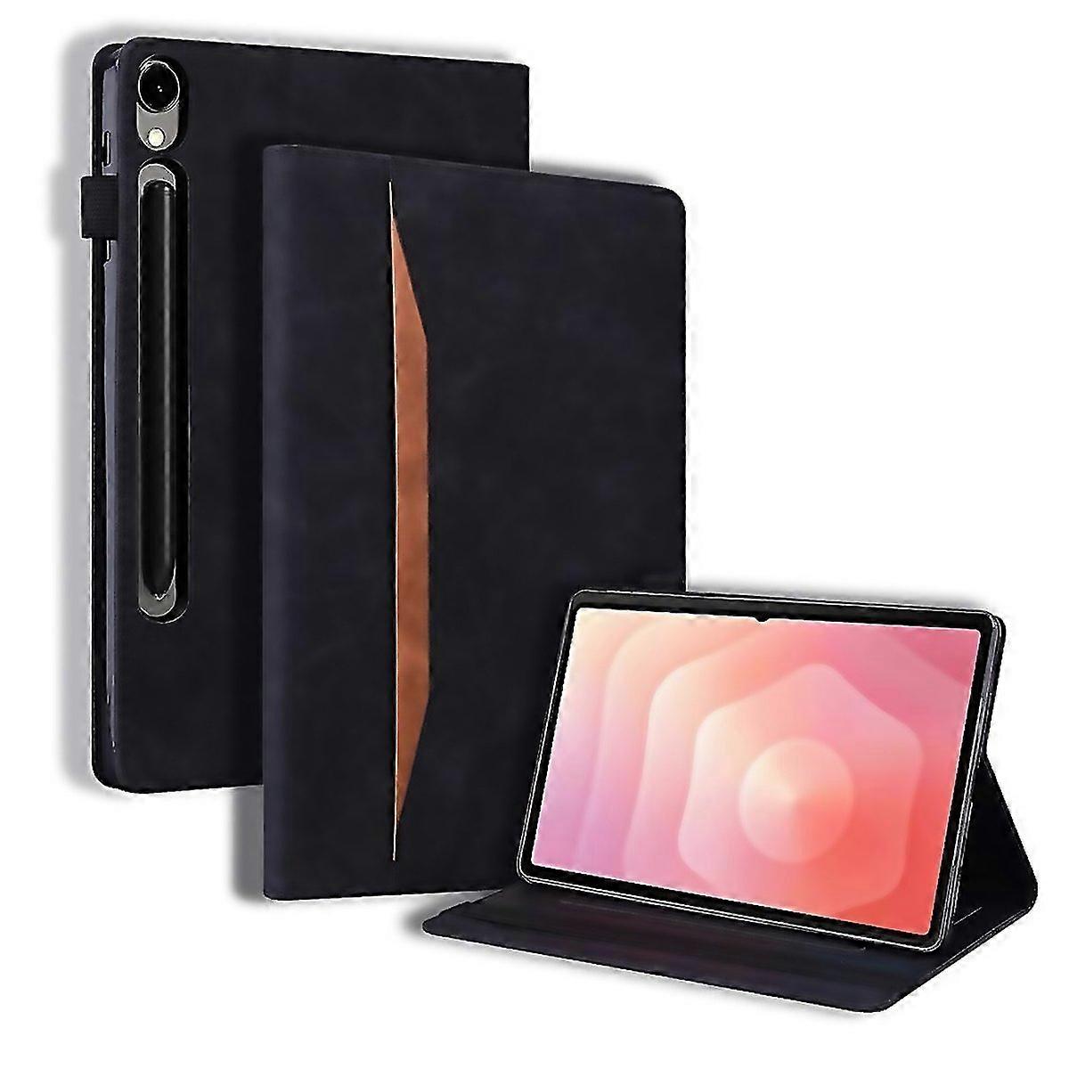 For Compatible For Samsung Galaxy Tab S11 Ultra Case Pu Leather Protective Folio Tablet Cover With C
