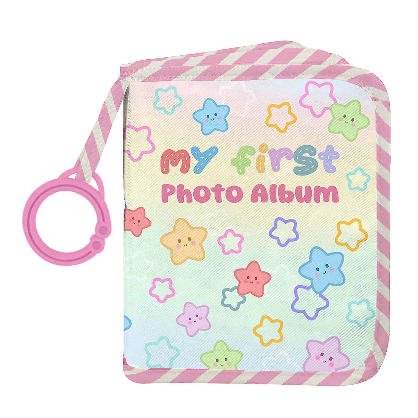 Baby Shower Gift Soft Fabric Memory Book Holds 4x6 Photos Colorful Bohemian Patterns Safe Photo Album For Newborns Multicolor