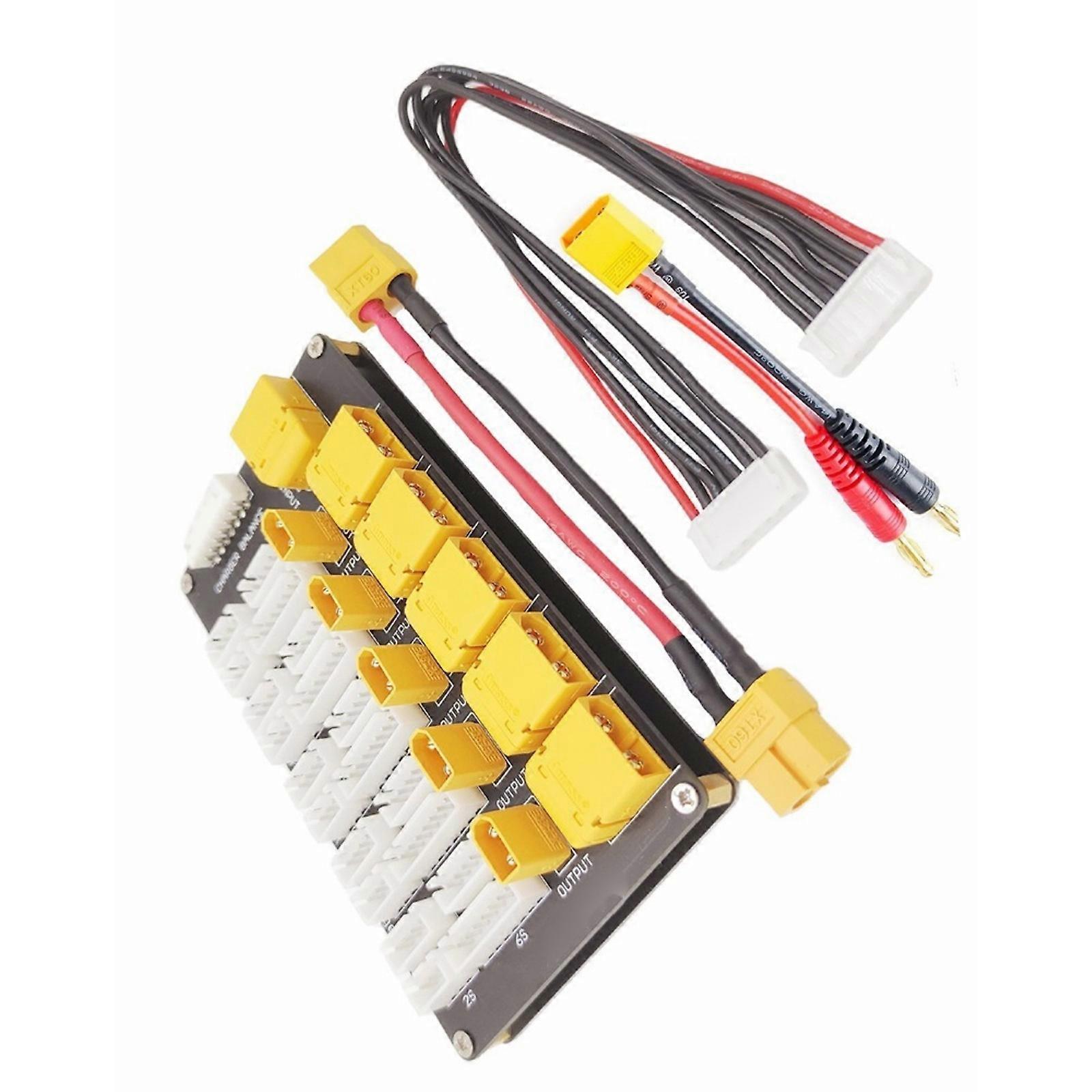 Efficient Charging Board for 2-6S Batteries Compatibles for XT30 and XT60 Connectors Easy Installation Multicolor