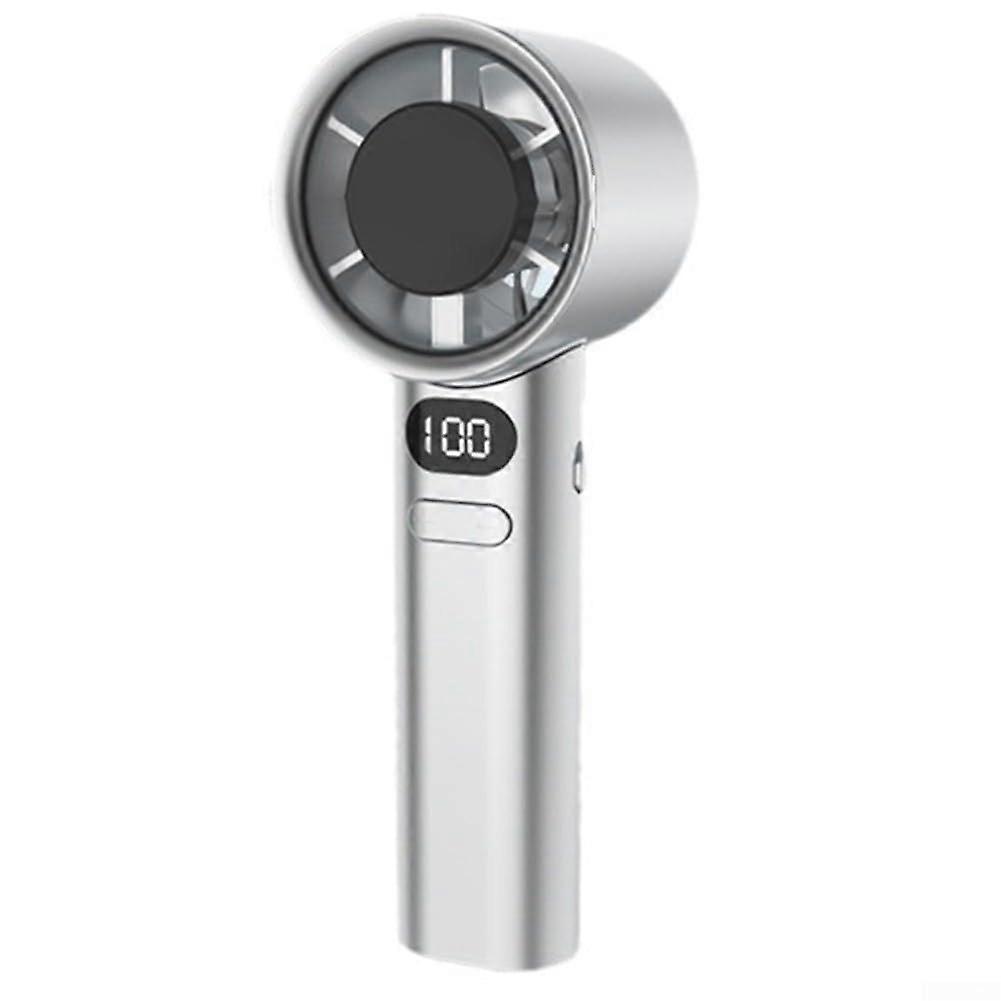 USB Rechargeable Fan Travel Friendly Portable White With Turbocharged Airflow And Lightweight Design