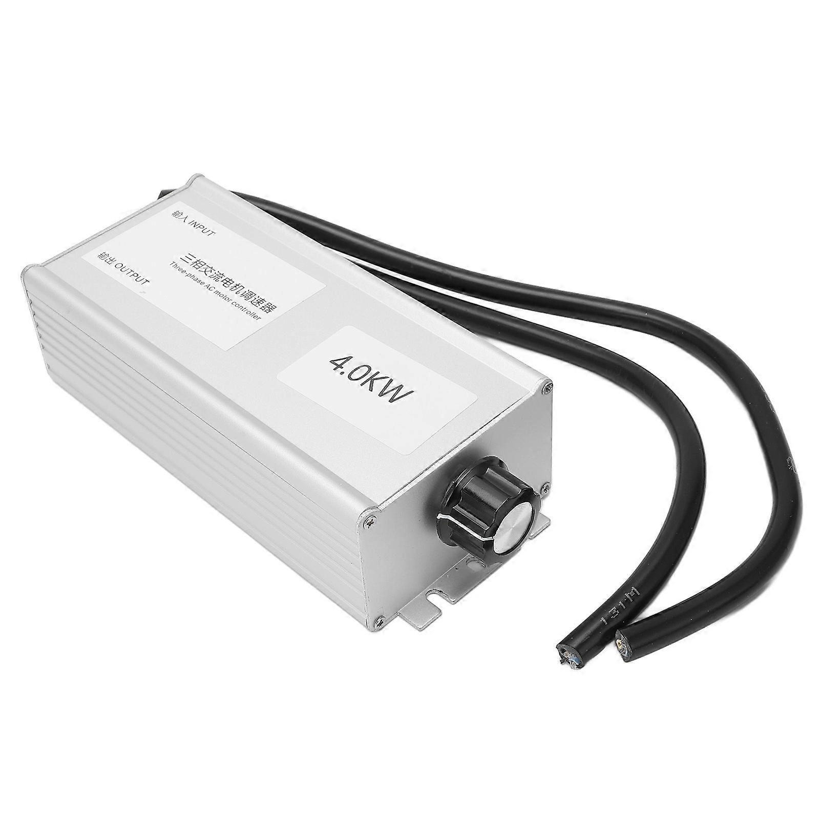 AC Motor Controller 3 Phase High Power Fan Stepless Speed Control Switch 380V 4KW