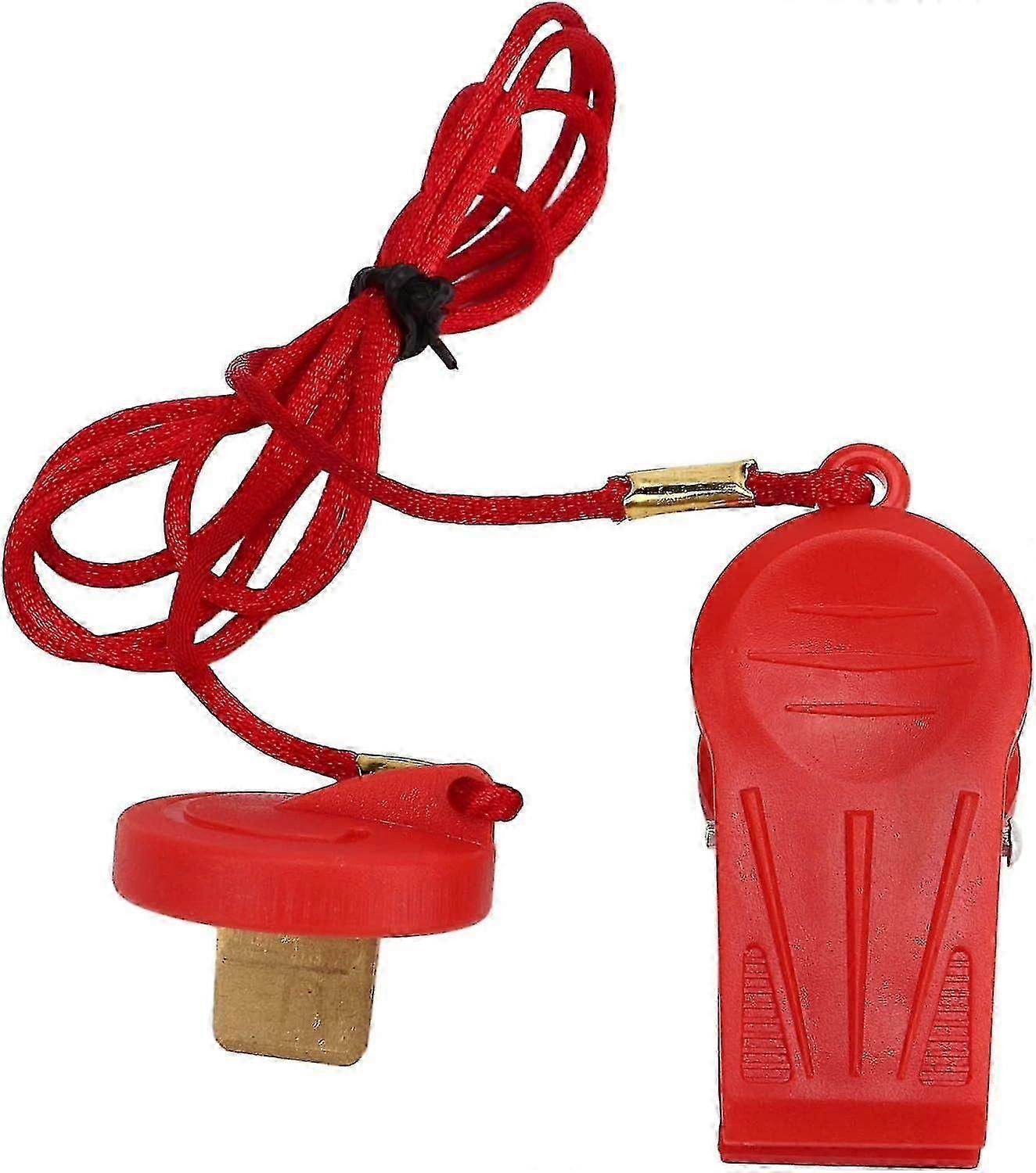 2PCS Running Machine Safety Switch Emergency Stop Treadmill Key Compact Red
