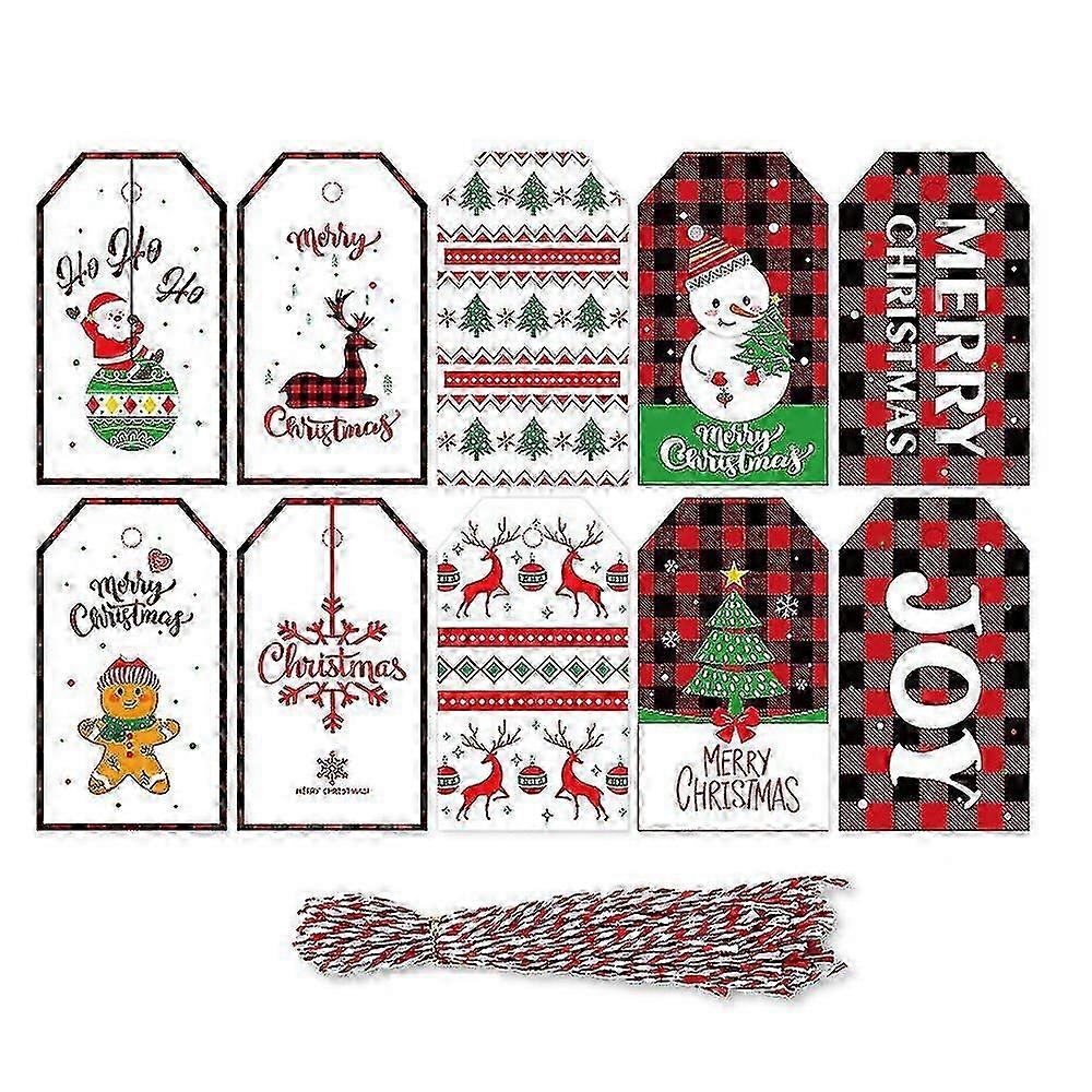 Labels Christmas Wishes Tree Ornamenthanging Tag With Ropes For Christmas Tree Decoration Style 4