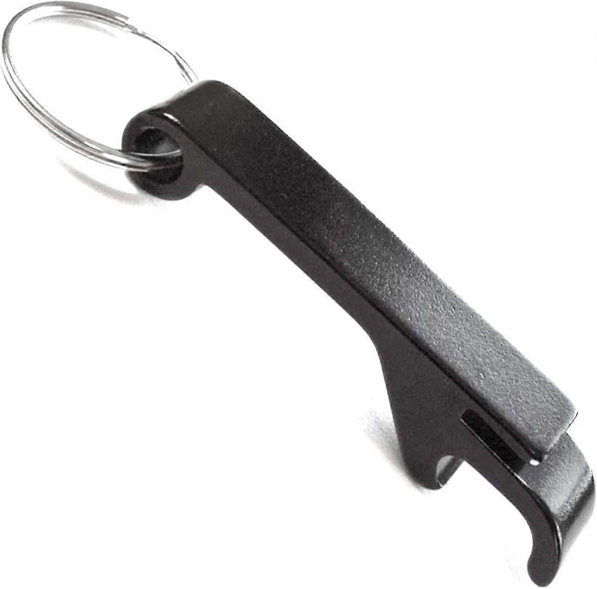 Black Bottle Opener Keyring Key Chain