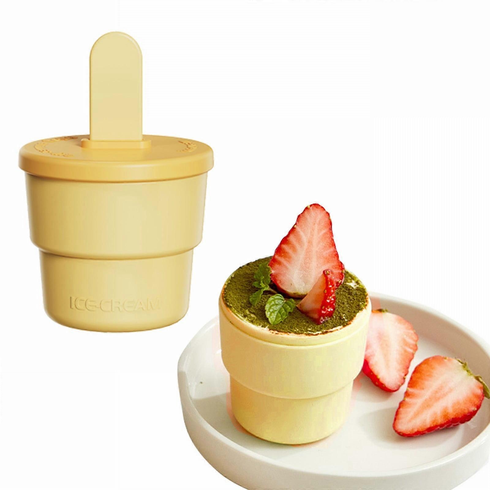 Yakbaofuo 2-in-1 Cake Mould & Ice Container Set, Reusable Freezer Storage with Silicone Lid, Leak-Proof, Compatible with Ice Maker