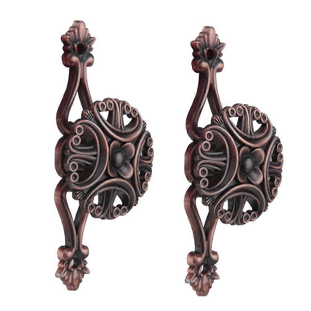 Curtain Tieback Pair Flower Design Holdbacks Hooks Hanger for Home