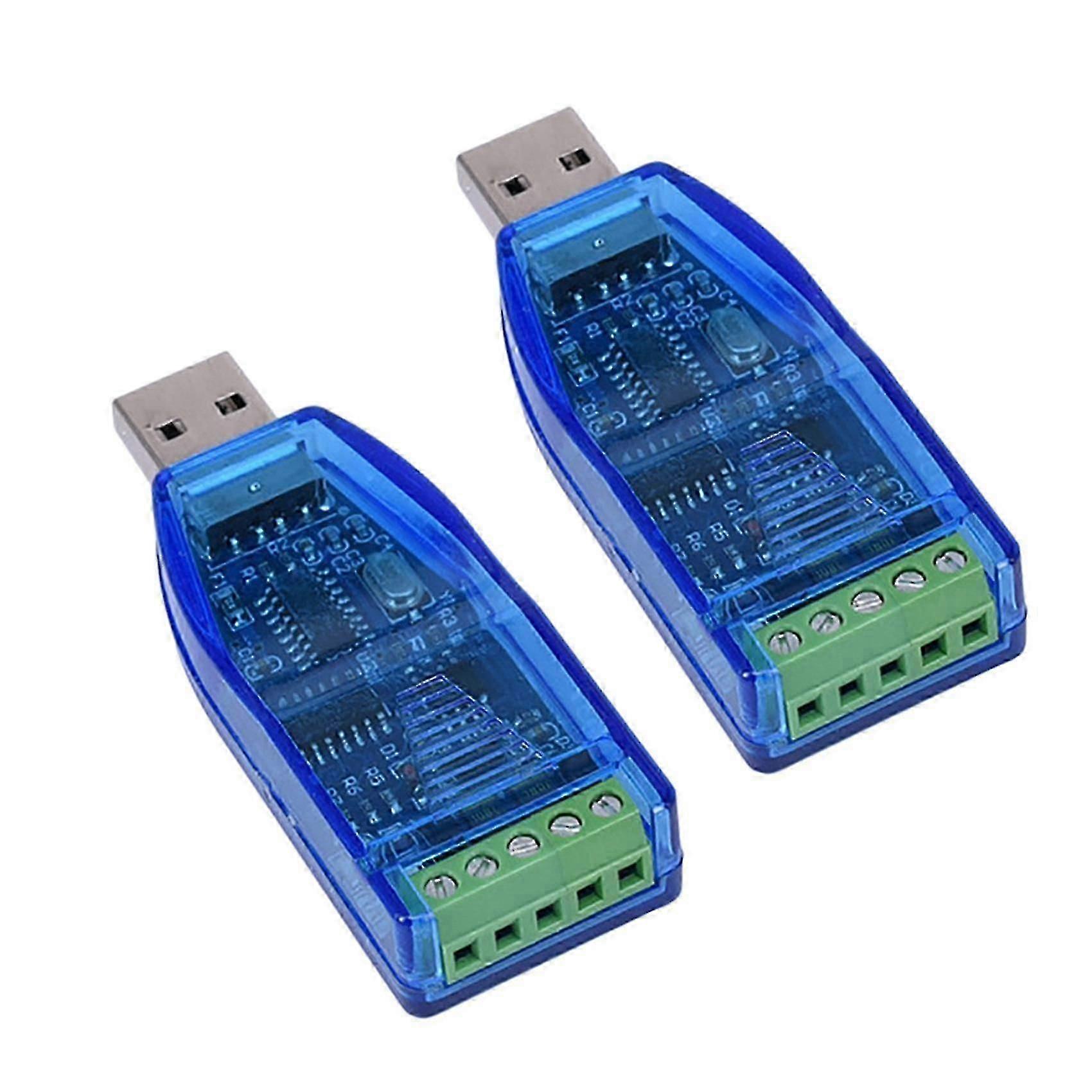 Pachet de 2 module de conversie serială bidirecțională USB la RS485 half-duplex, adaptor de comunicații industriale