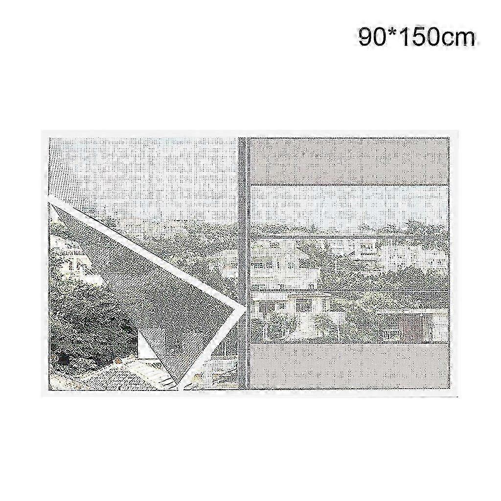 Cuttable Nylon Window Screen Self-adhesive Fine Mesh Anti-mosquito Window Screen Insect-proof Door Window Screen White gauze and white stickers