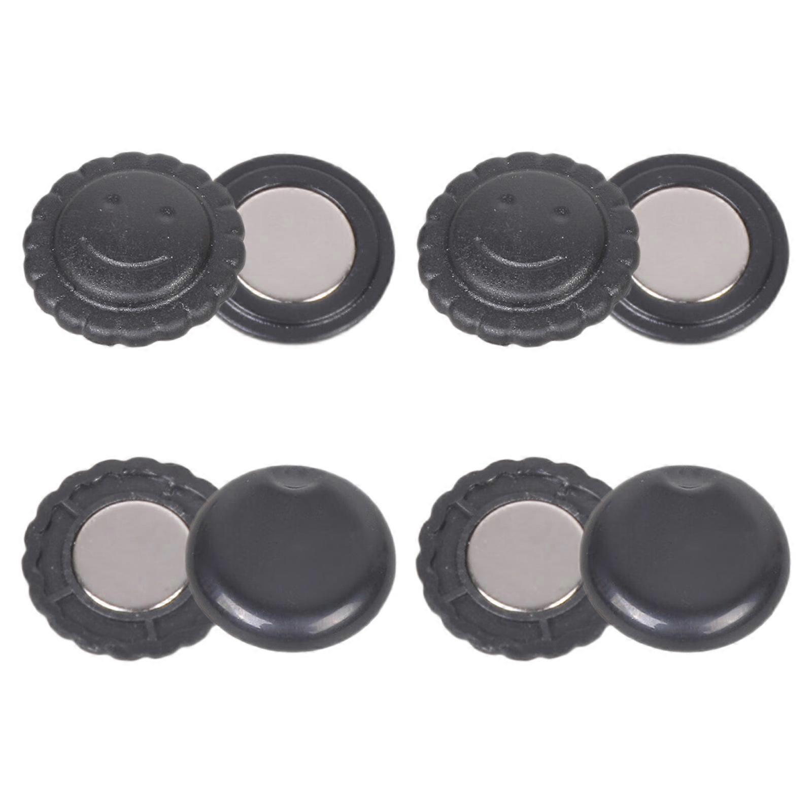 4 Pairs Magnetic Race Number Fasteners Strong Grip Clothes Protections Easy Attachment For Running Event Multicolor