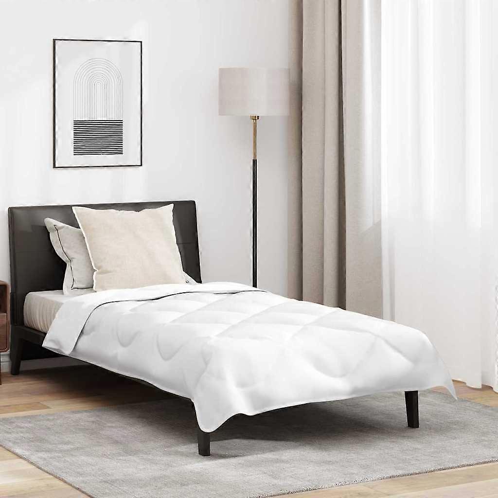 Bettdecke mit Kissen 2 pcs Weiß Mikrofaser