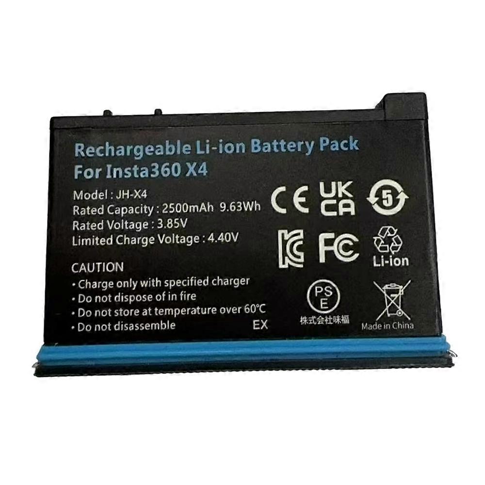 For Insta360 X4 3.85V 2500mAh Li-Polymer Battery Assembly Part (Without Logo) (Encode: JH-X4)