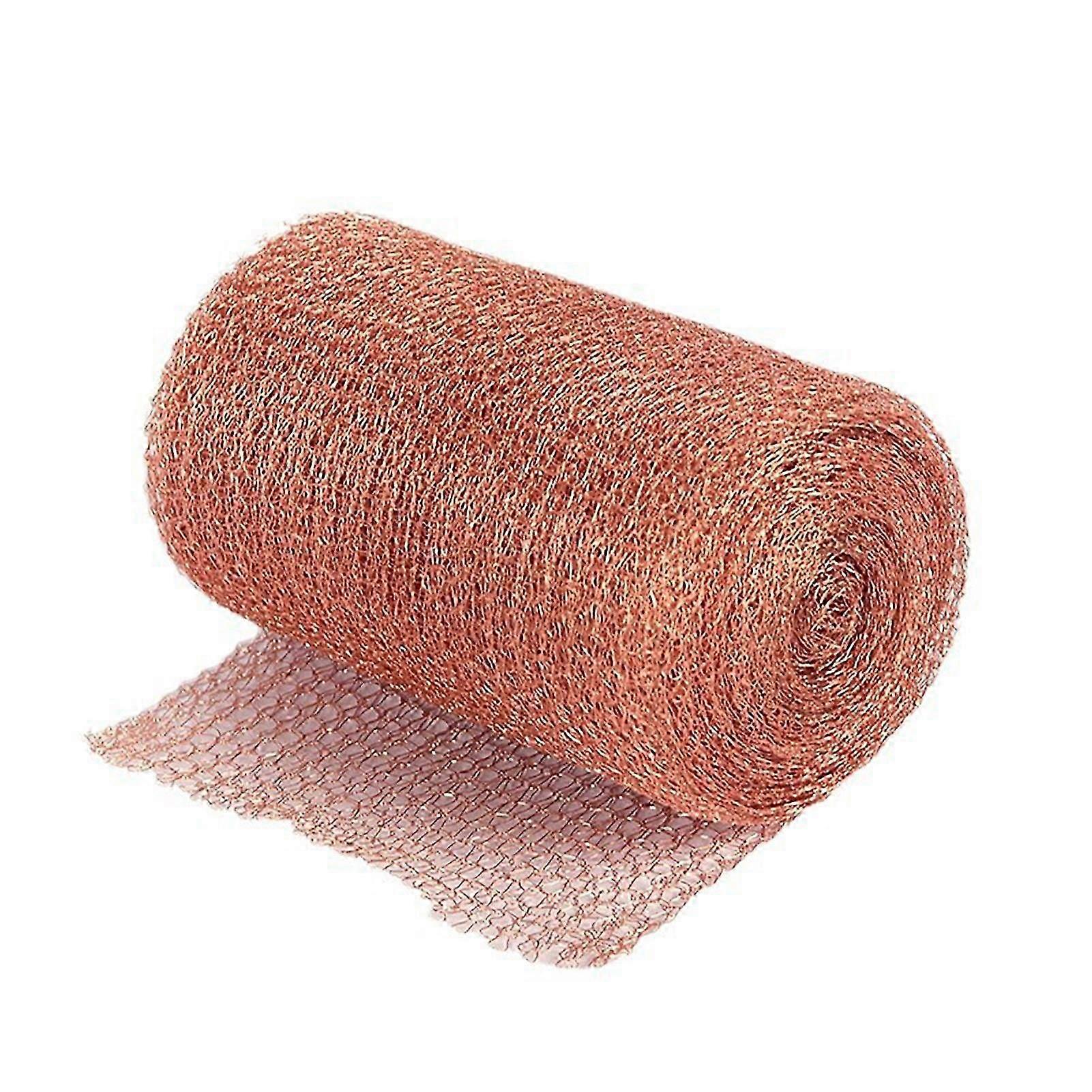 Copper Mesh Screen Rust-Proof Pure Copper Wire Easy to Shape Grounding Dense Filter DIY Artwork Gardening Insect-proof Fence Cleaning Brush Head