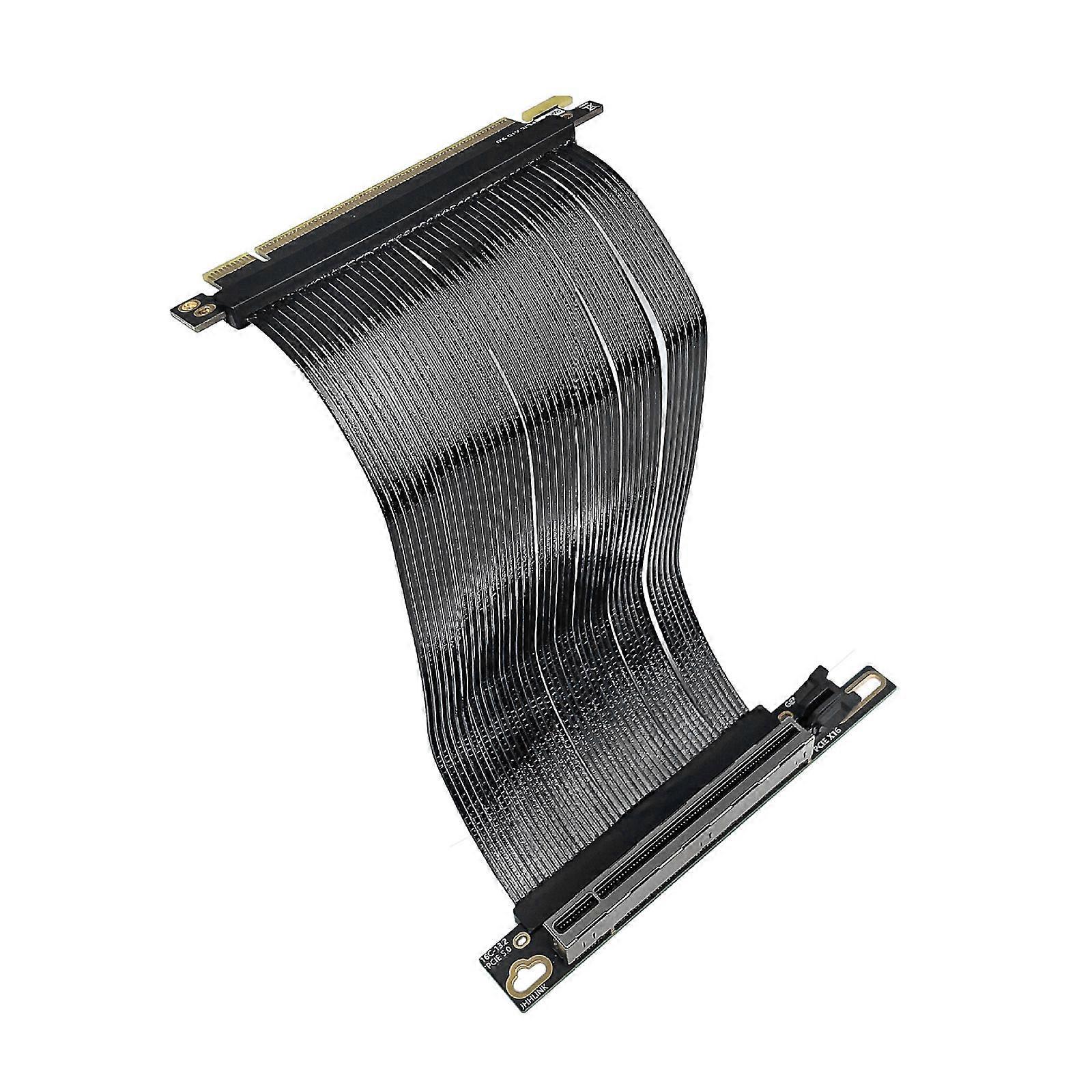 Right Angled PCIE 5.0 X16 GPU Extension Cable 90 Degree PCIE5.0 High Frequency For Server Graphics Card Low Impedance Multicolor