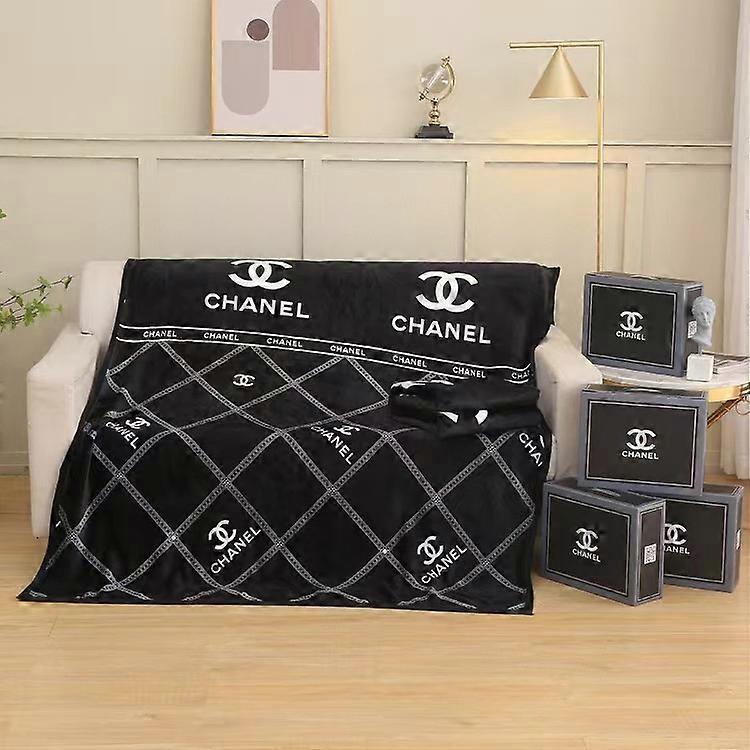 ⭐Light Luxury Flannel Blanket Big Brand Comfortable Blanket Sofa Nap Blanket UK⭐