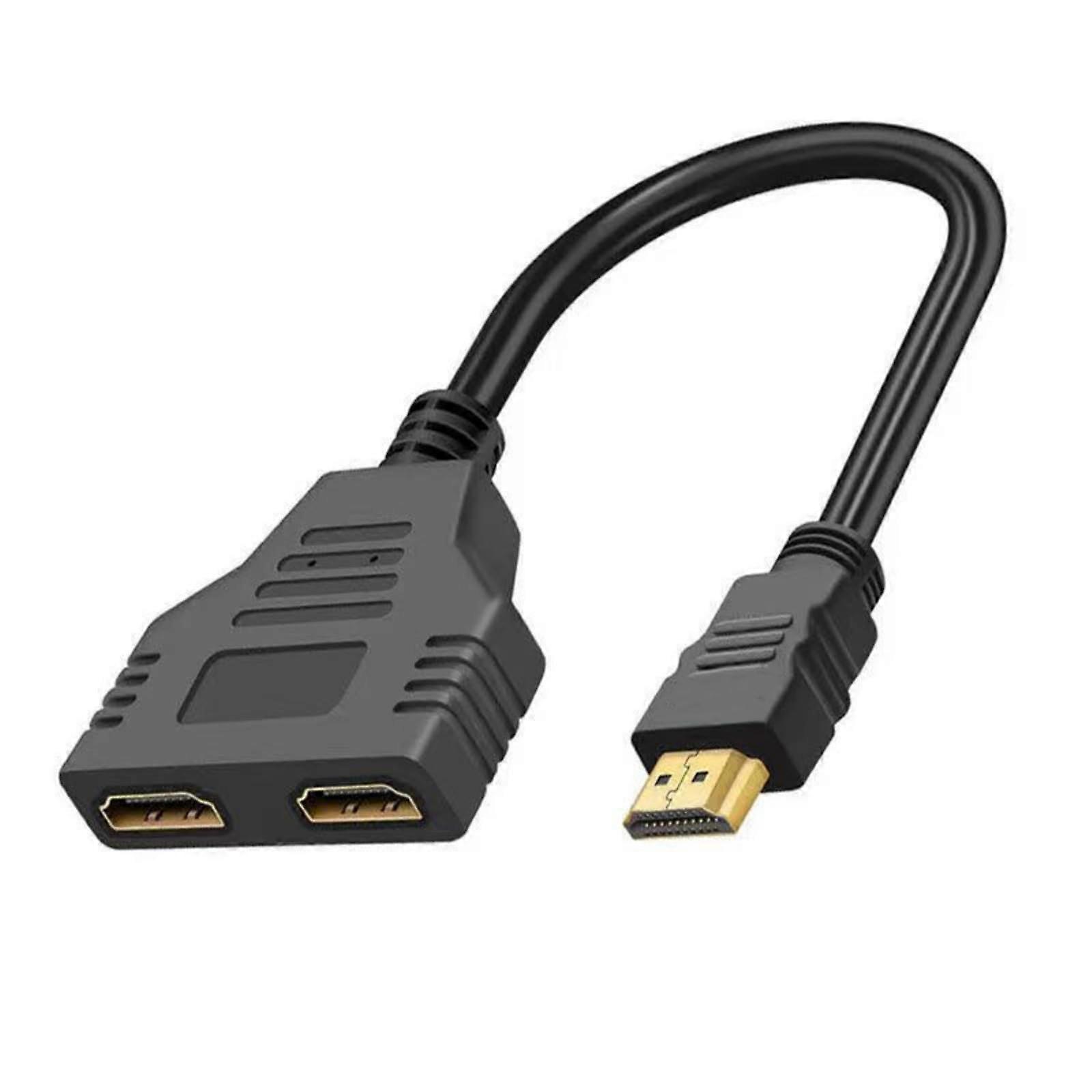 HDMI Splitter 1 In 2 Out 1080P for Dual Monitors, Projector, HDTV, Conference Presentation
