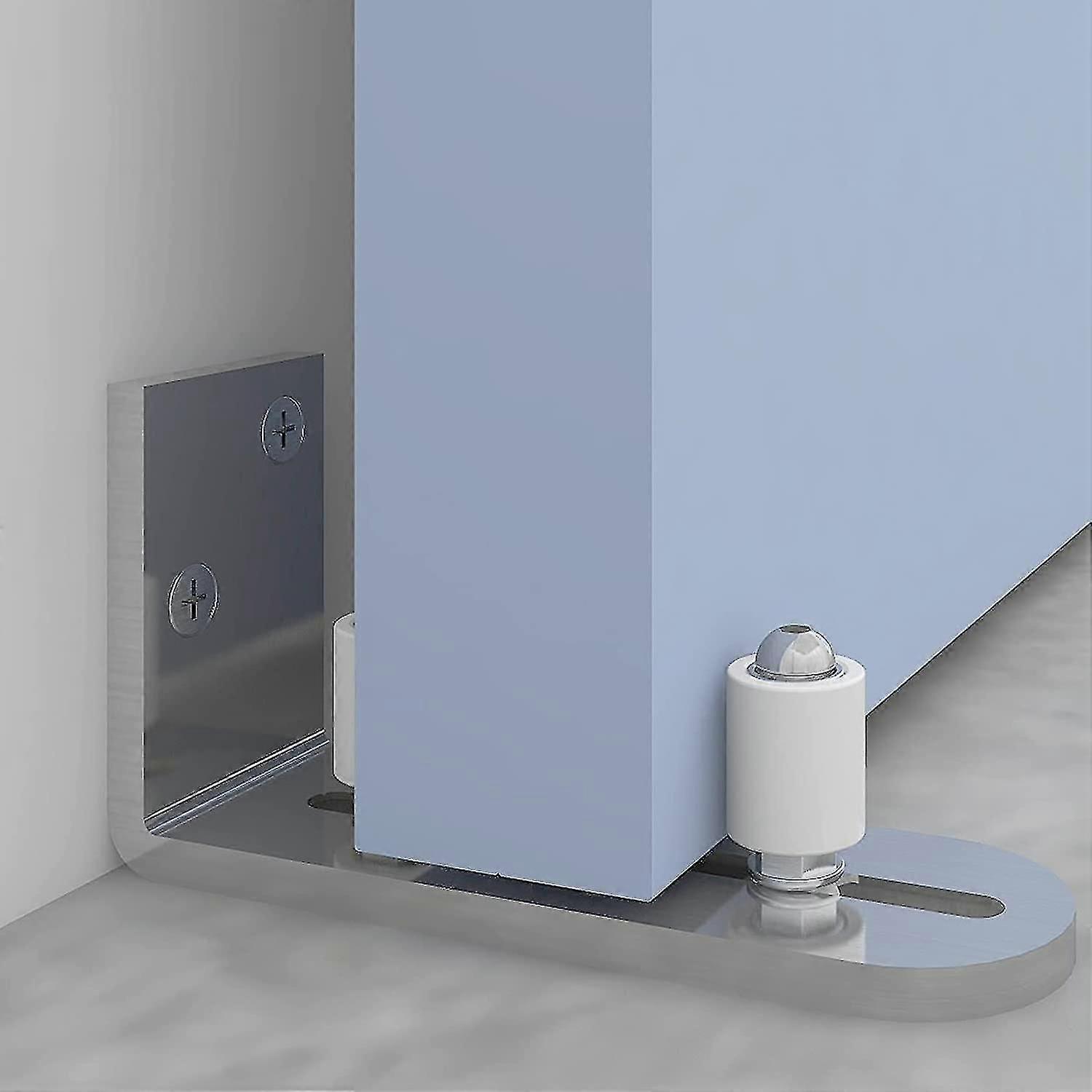 Justerbar gulvføring Vegg-/dørføring Nedre føring for skyvedør i tre rustfritt stål