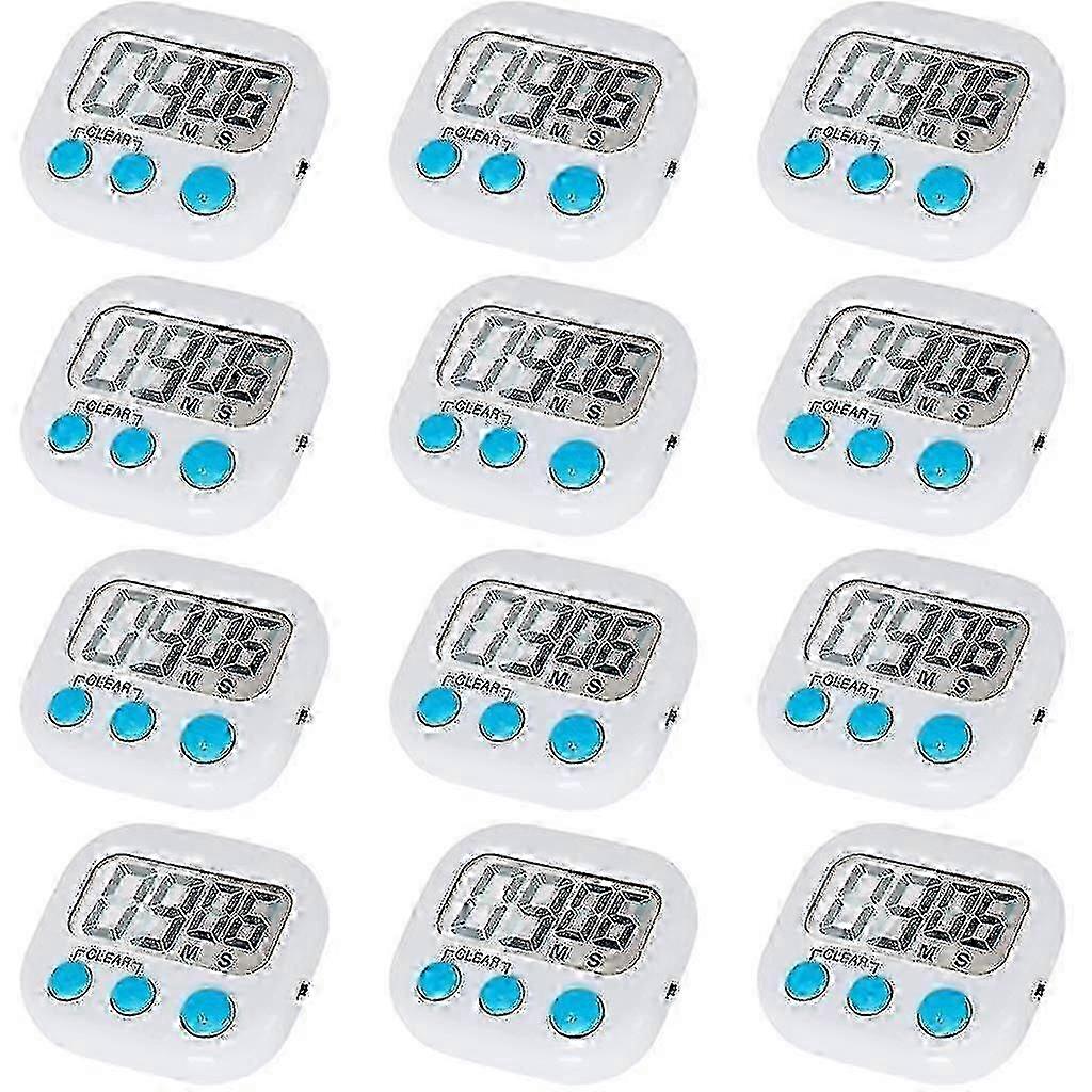 12 Pack Digital Kitchen Timer With On/off Switch, Loud Alarm cy