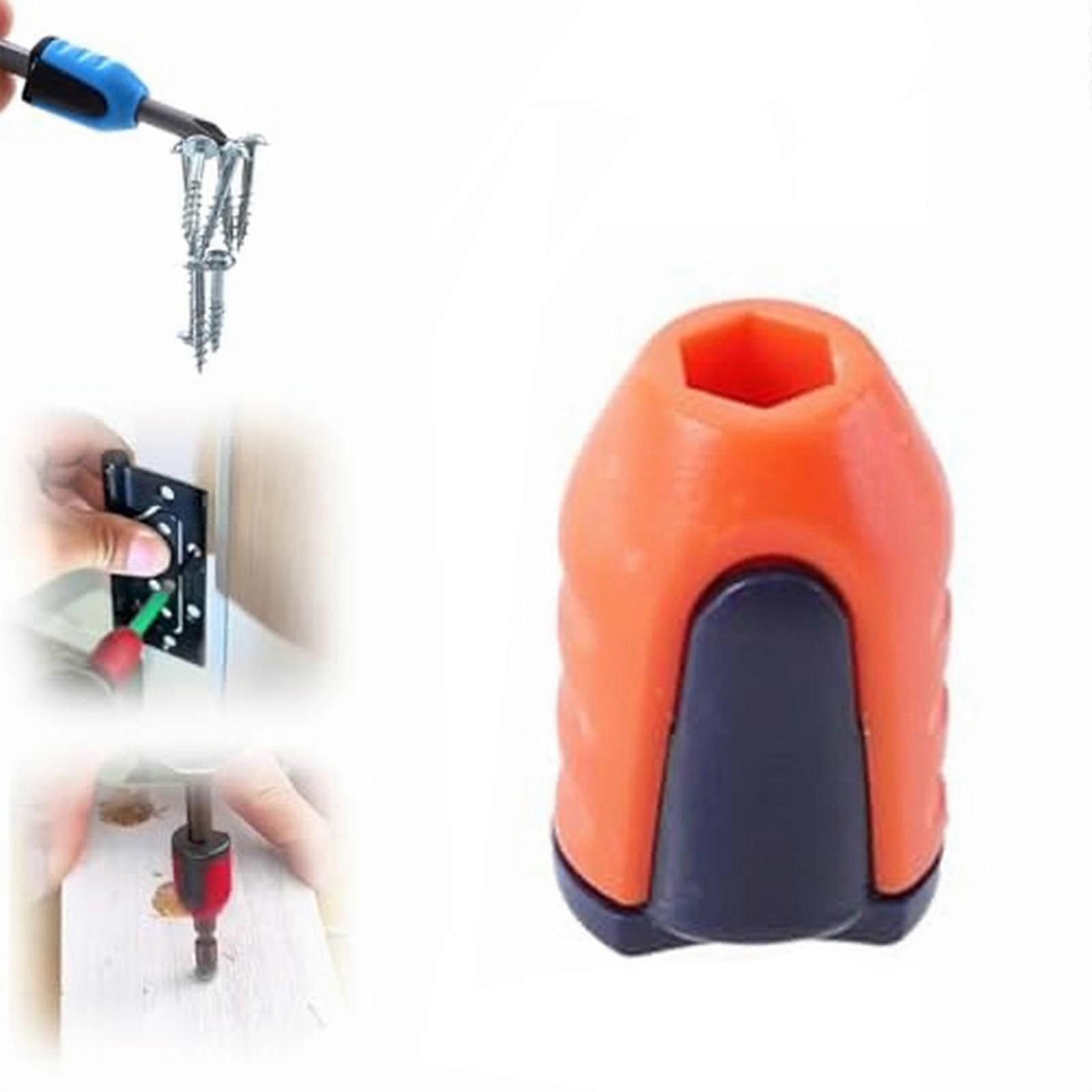 Screwdriver Bit Holder Ring Compatible with Hex Screwdrivers & Power Bits - Magnetizer Tool for Driver Heads