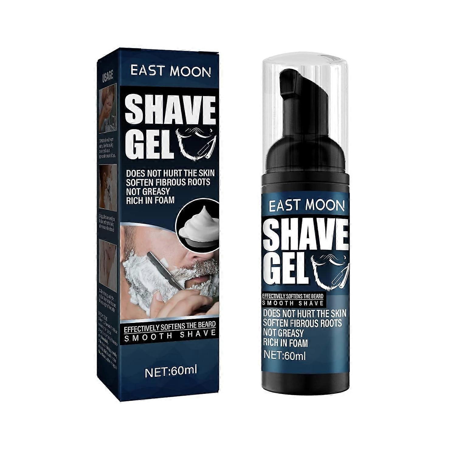 Shaving Men'S Shaving Foam Gentle Refreshing Cleansing Softening Beard Foaming Shaving Helps Microcuts And Shaving Irritation 60ml
