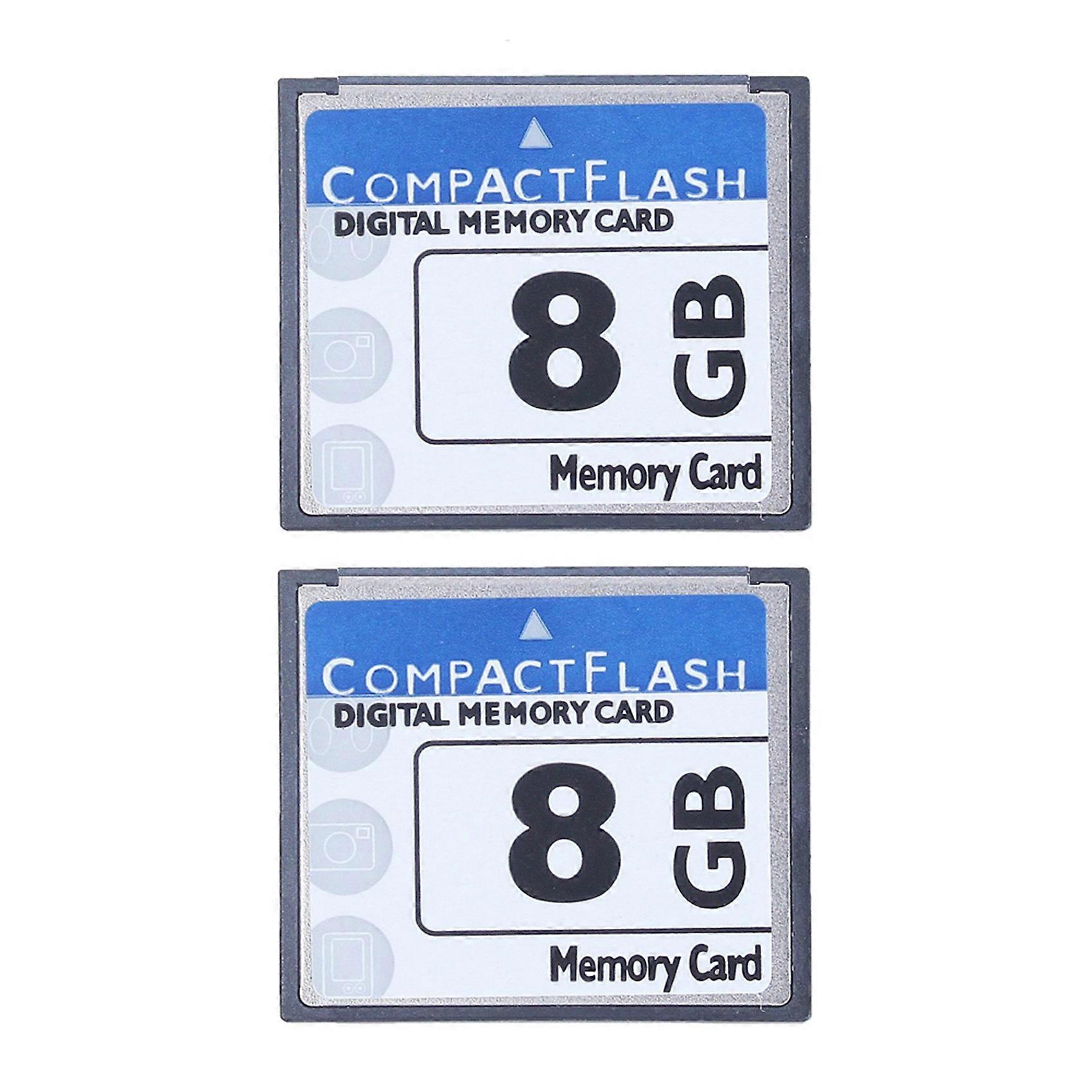 2X Professional 8GB Compact Flash Memory Card(White&Blue)