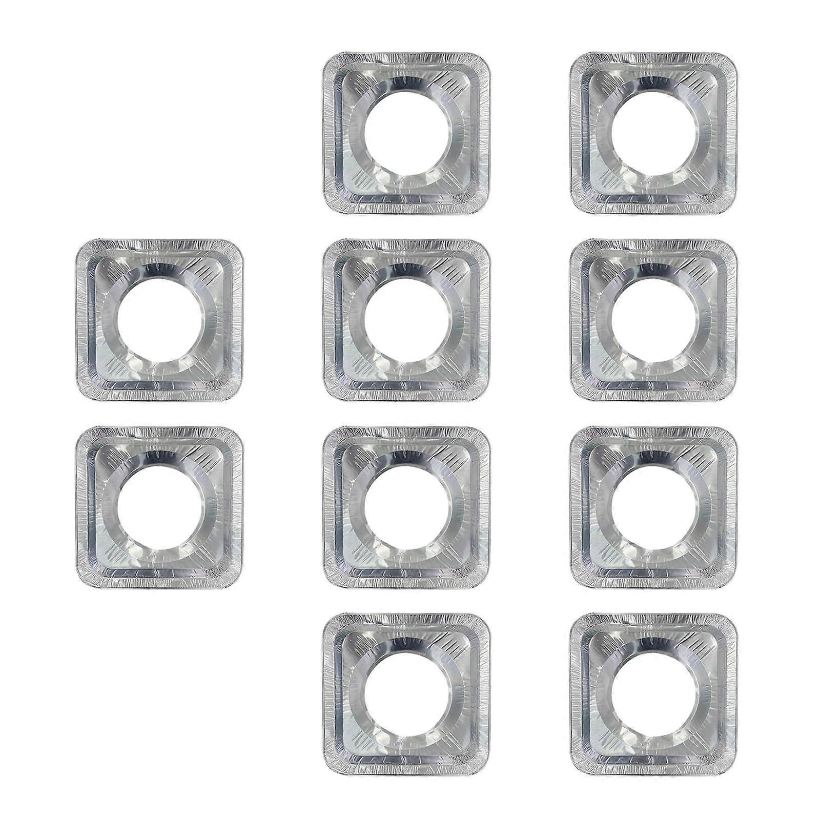 10 Pack Stove Burner Liners Tin Oven Covers Reusable Kitchen Protector for Clean Cooking Surfaces