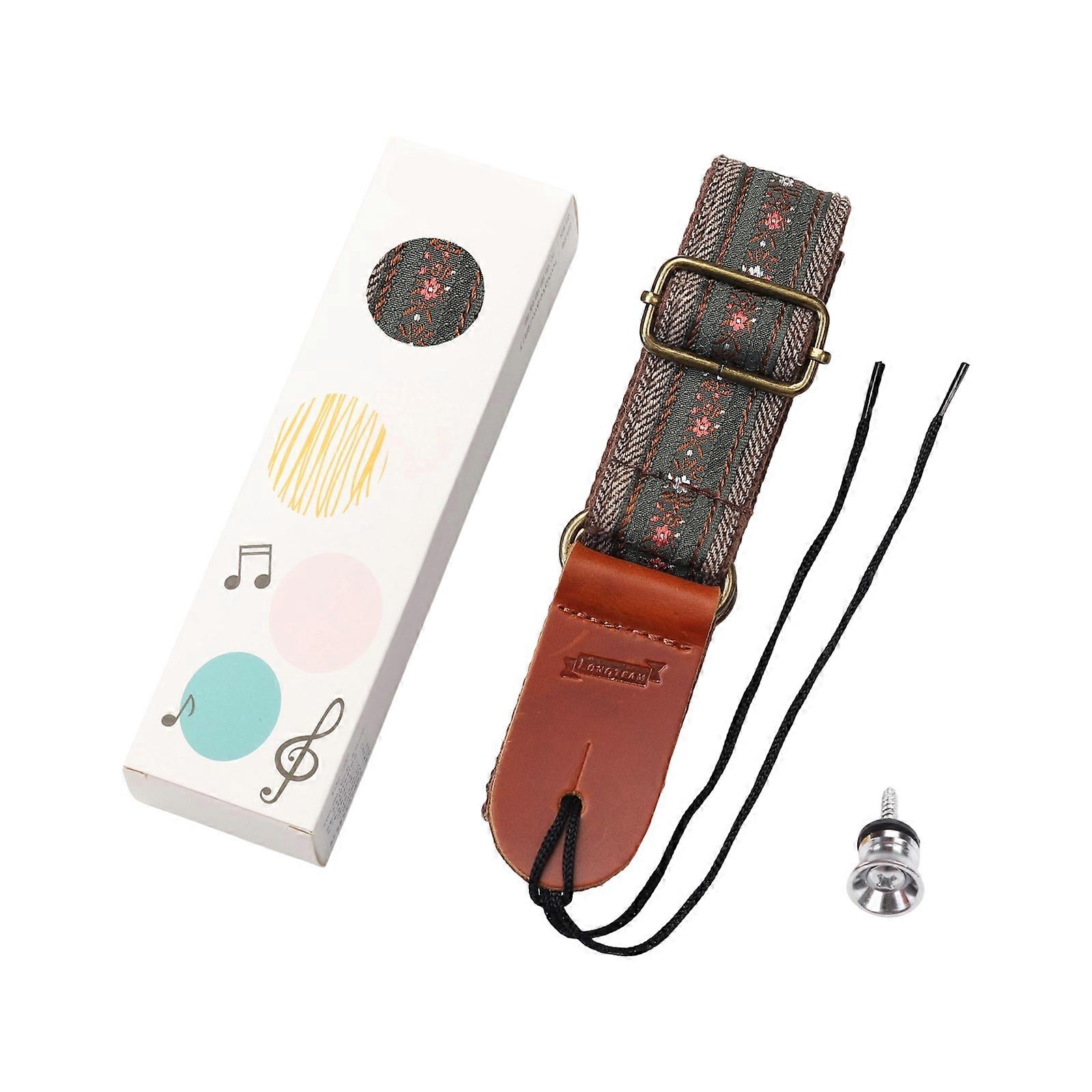 Minimalists Embroidered Ukulele Straps (includes oness end studs) Multicolor