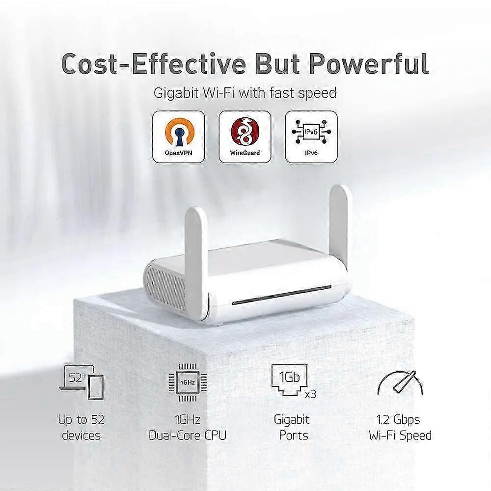 GL.iNet GL-SFT1200 (Opal) Secure Travel WiFi - AC1200 Dual Band Gigabit Ethernet Wireless Internet Router