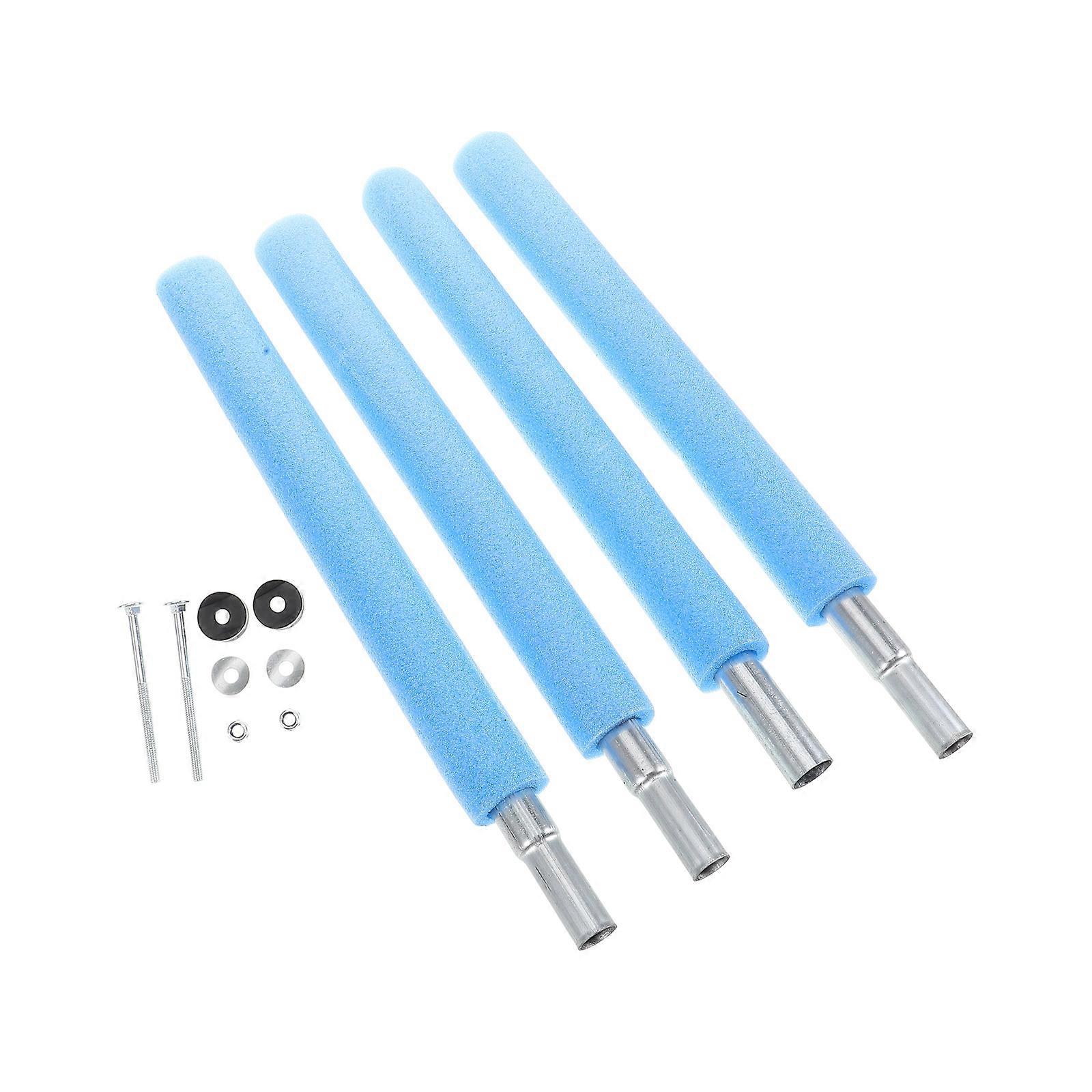 Universal Trampoline Net Poles Replacement Made of Steel and Foam for Home Use 6 Pieces